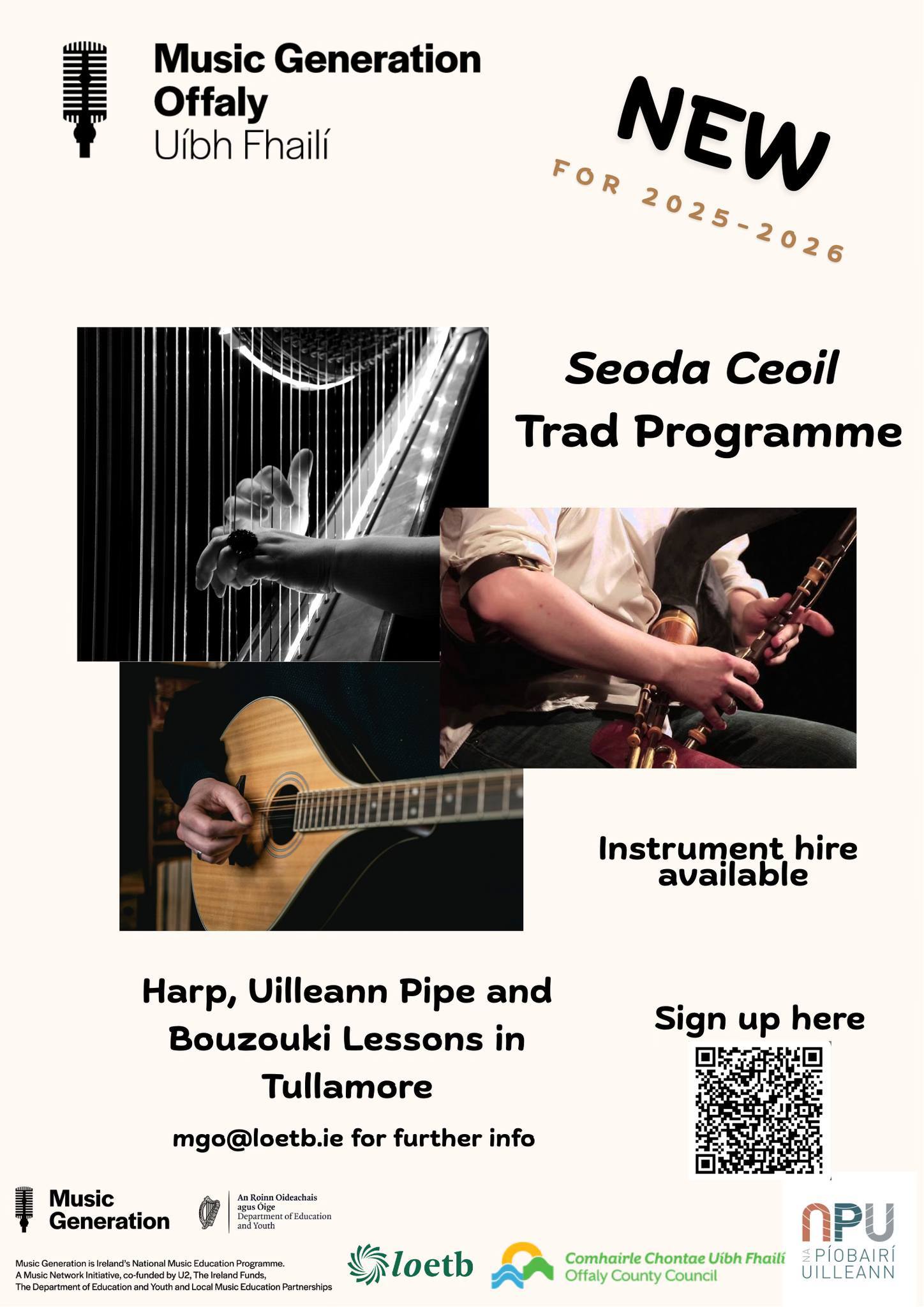Music - 📣 Seoda Ceoil Trad Programme now enrolling for January 2026 🎶 📌 ...