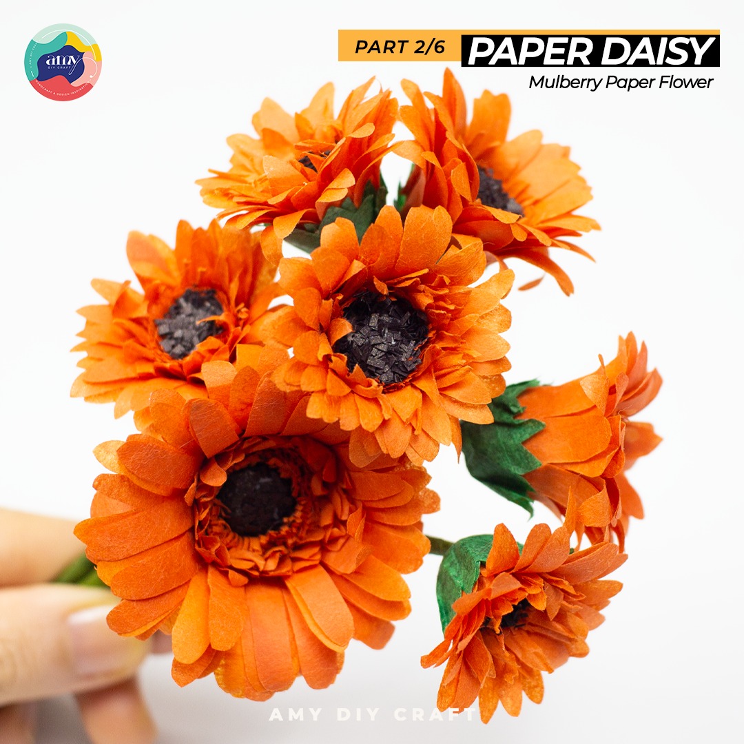 AMY DIY CRAFT - How To Make Daisy Paper Flower, DIY Paper...