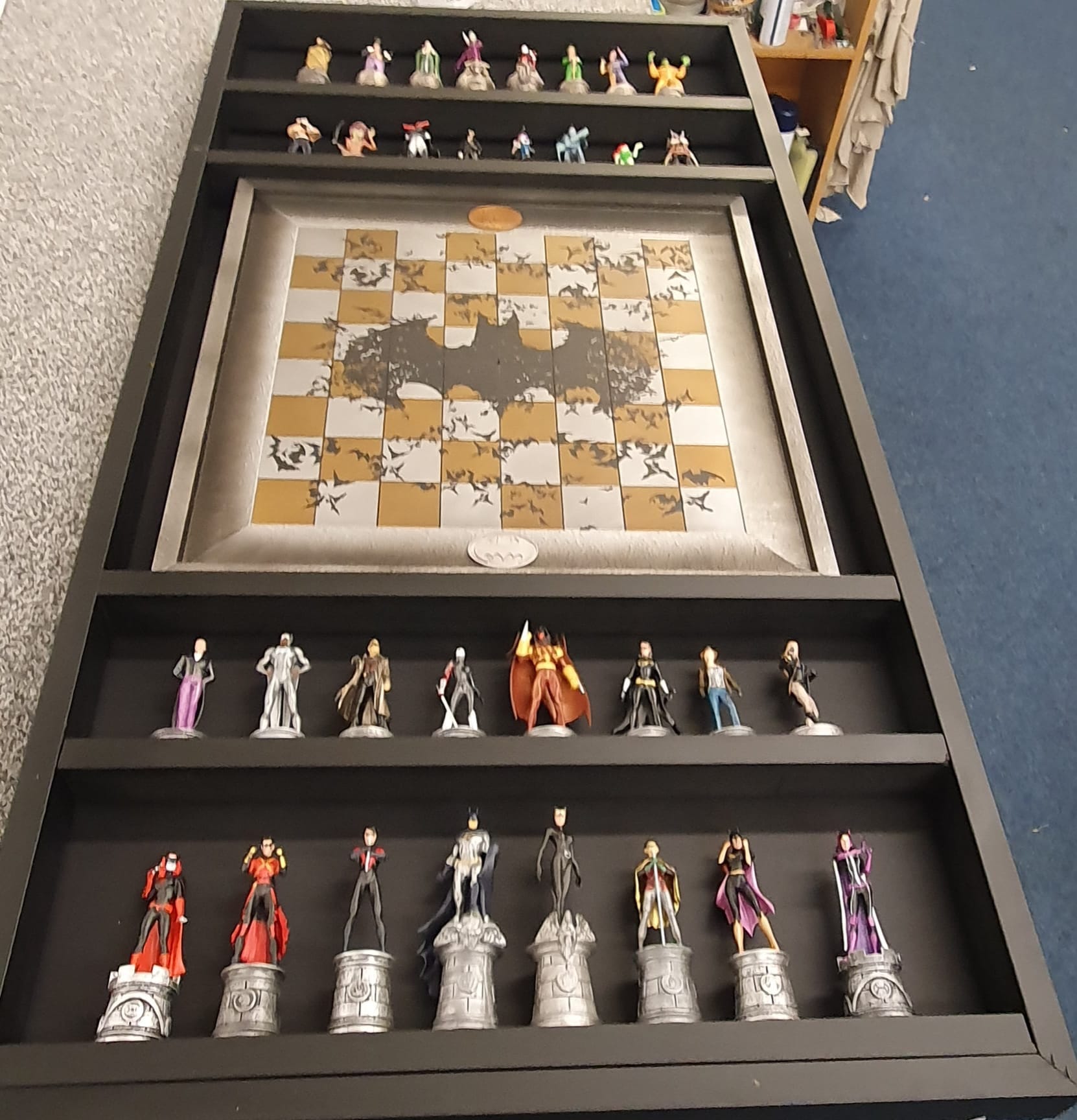 Another bespoke piece for a customer. Batman Chess Set.. #Framing 