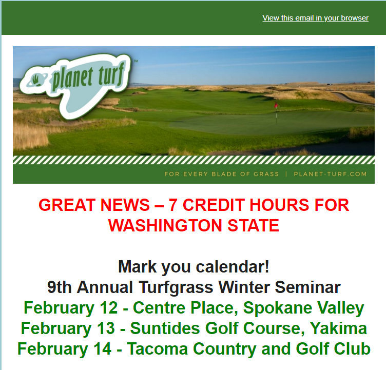 Planet Turf - Do you need some Pesticide Credits? Join us... | Facebook