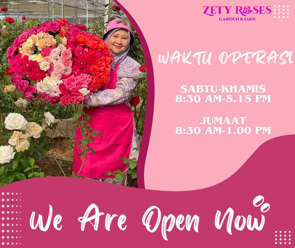 Zety Roses Garden Farm - 💖 WE ARE OPEN! 💖 Sarapan dulu, cuci mata lepas ...