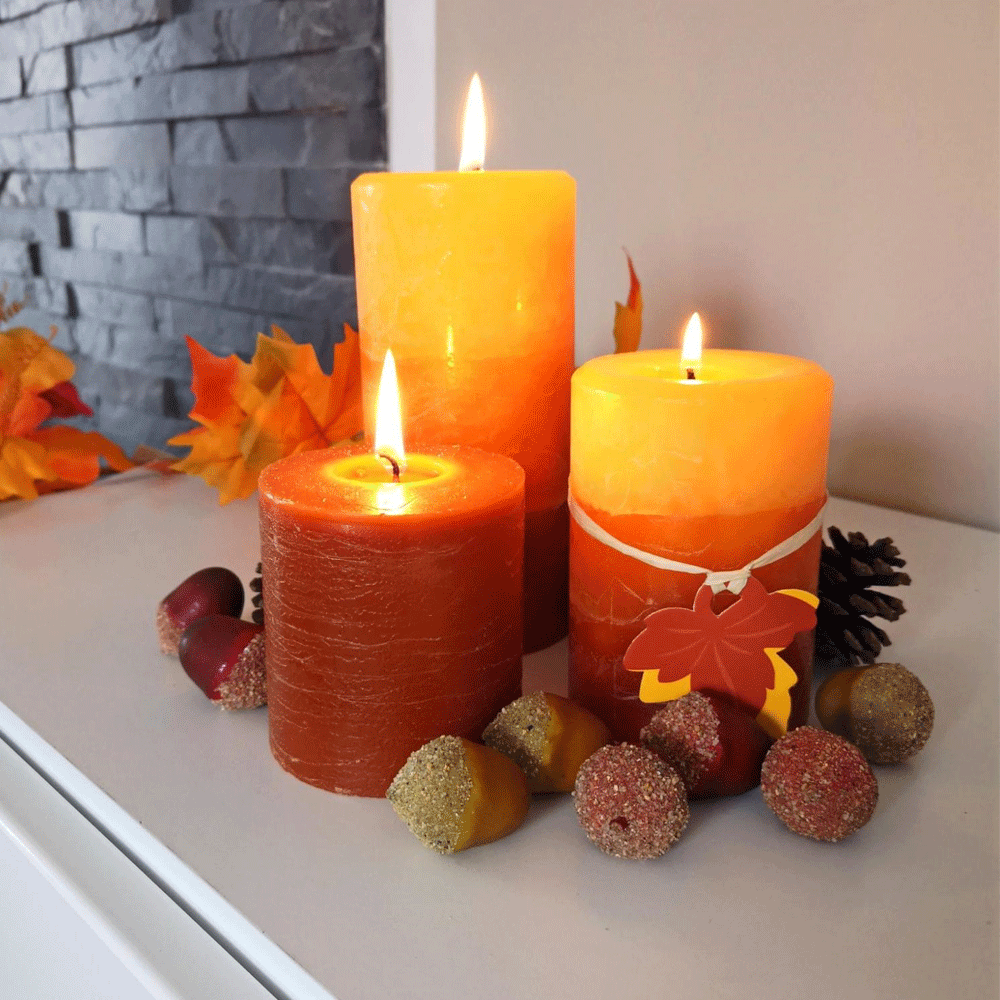 Kerzen machen den kommenden Herbst noch bunter :-) https://kik.li/2MBpJ34