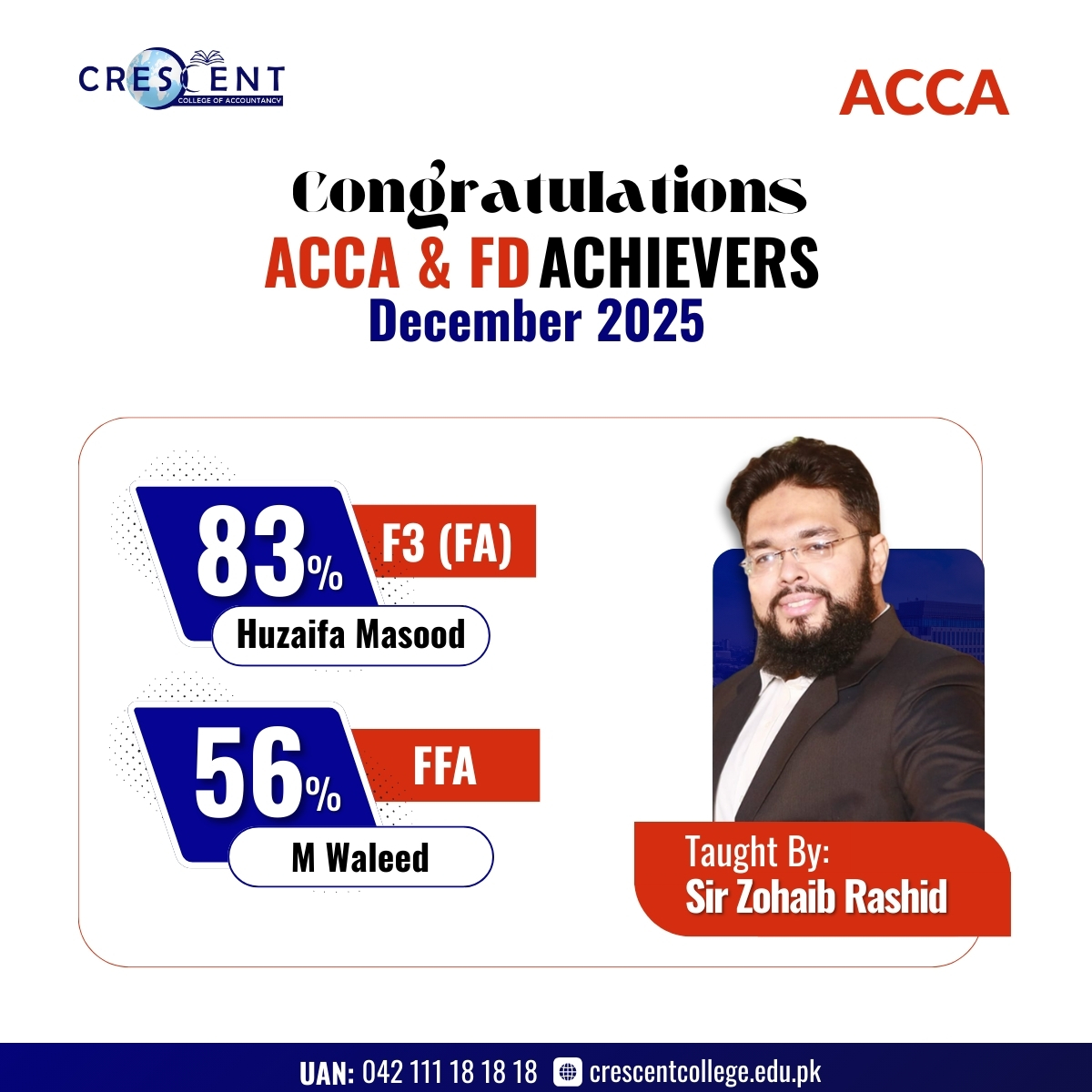 🎉 Congratulations to Our... - Crescent College of Accountancy | Facebook