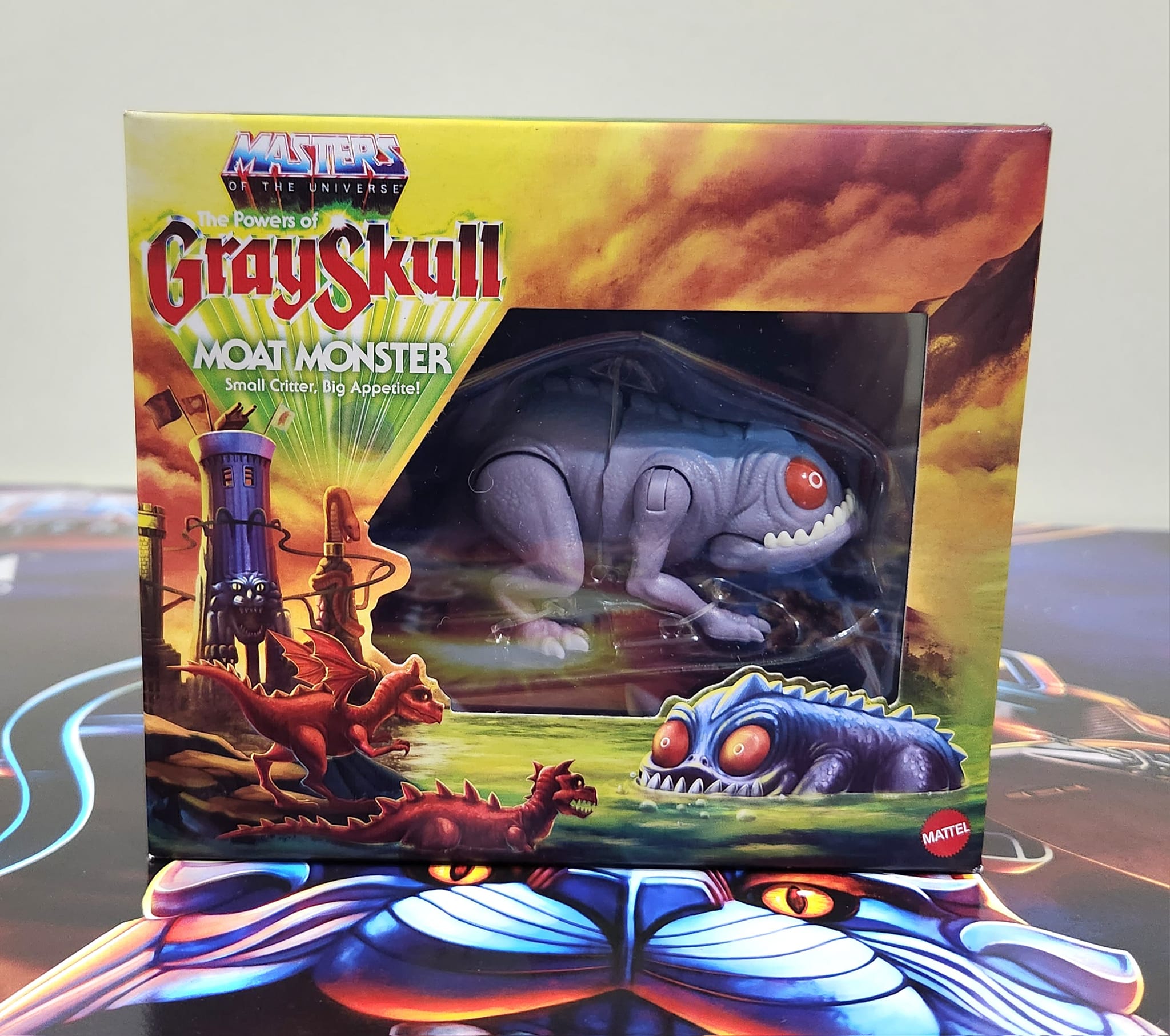 Moaty the moat monster from Eternia play set becomes favorite toy