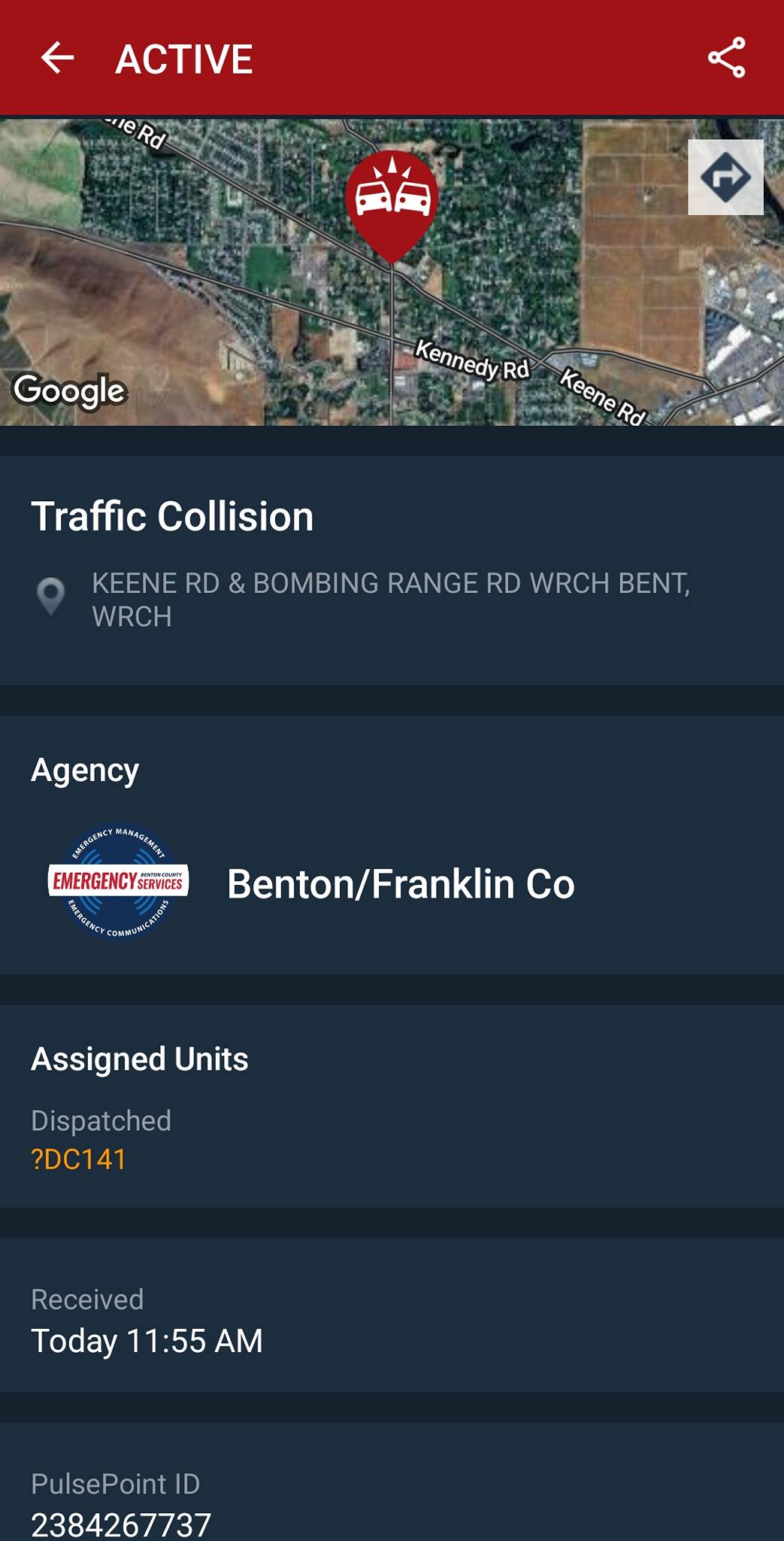 509 Media - WEST RICHLAND KEENE RD AND BOMBING RANGE MVA... | Facebook