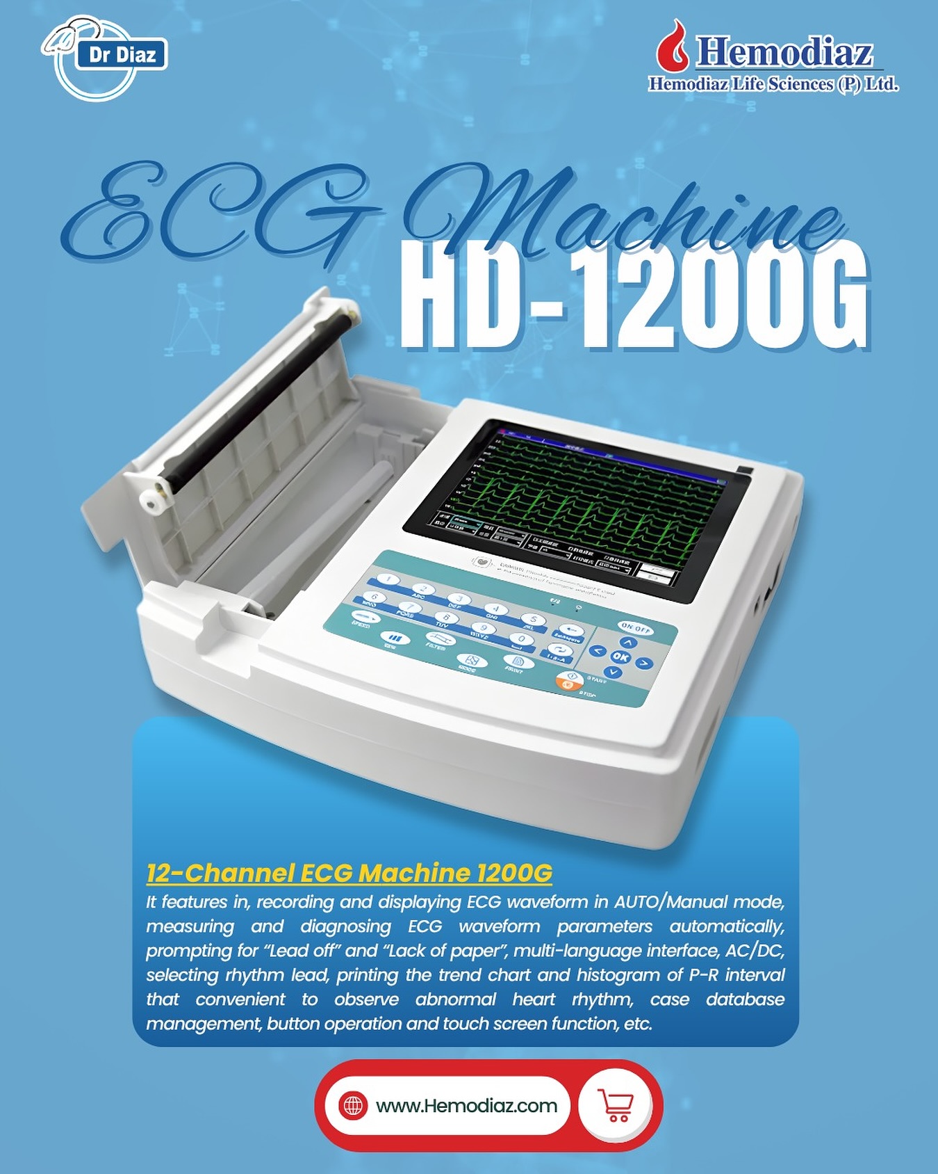 Dr - Precision, performance, and reliability — meet the HD-1200G ECG ...