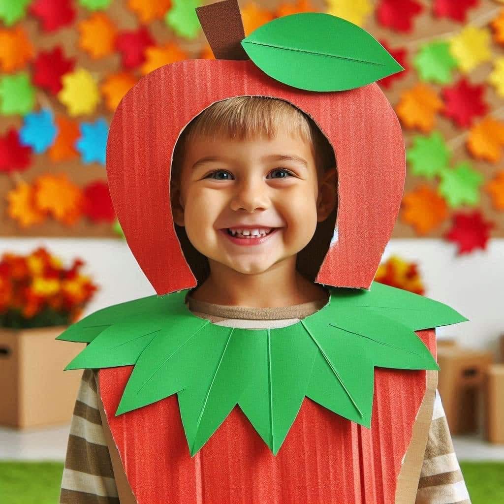 green apple fancy dress Fruits Costumes Crafts Ideas for students apple fruits fancy dress costume ideas