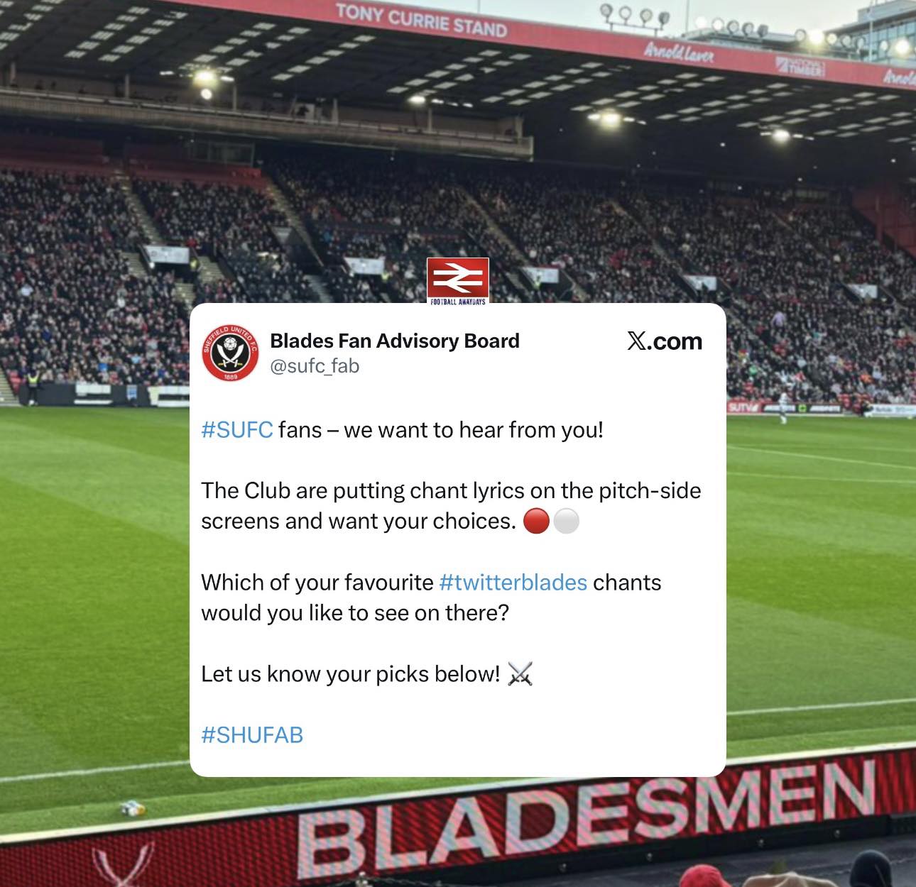 So Sheffield United... - Football fans Home and Away days | Facebook
