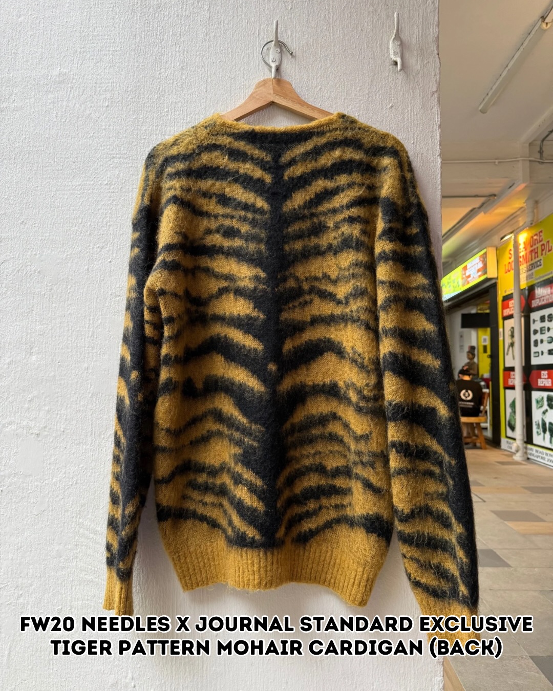 NEEDLES tiger pattern mohair cardigan NEIGHBORHOOD-TIGER-PATTERN-