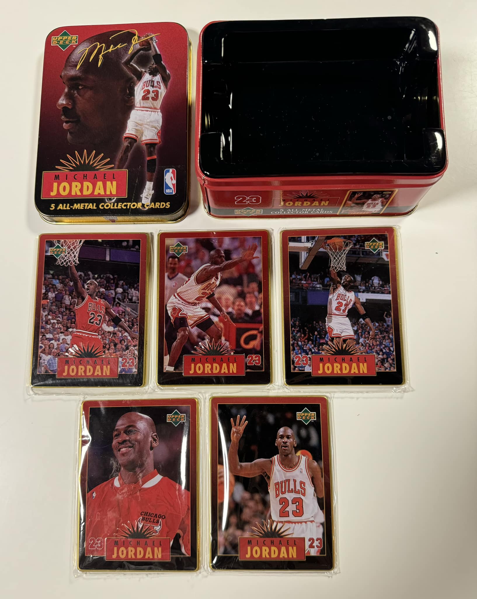1999 Upper Deck 23 card Michael Jordan retirement card set in box 