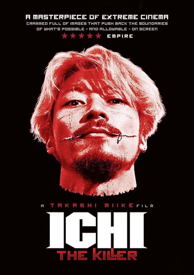 Official Japanese poster for ICHI THE KILLER (2001).