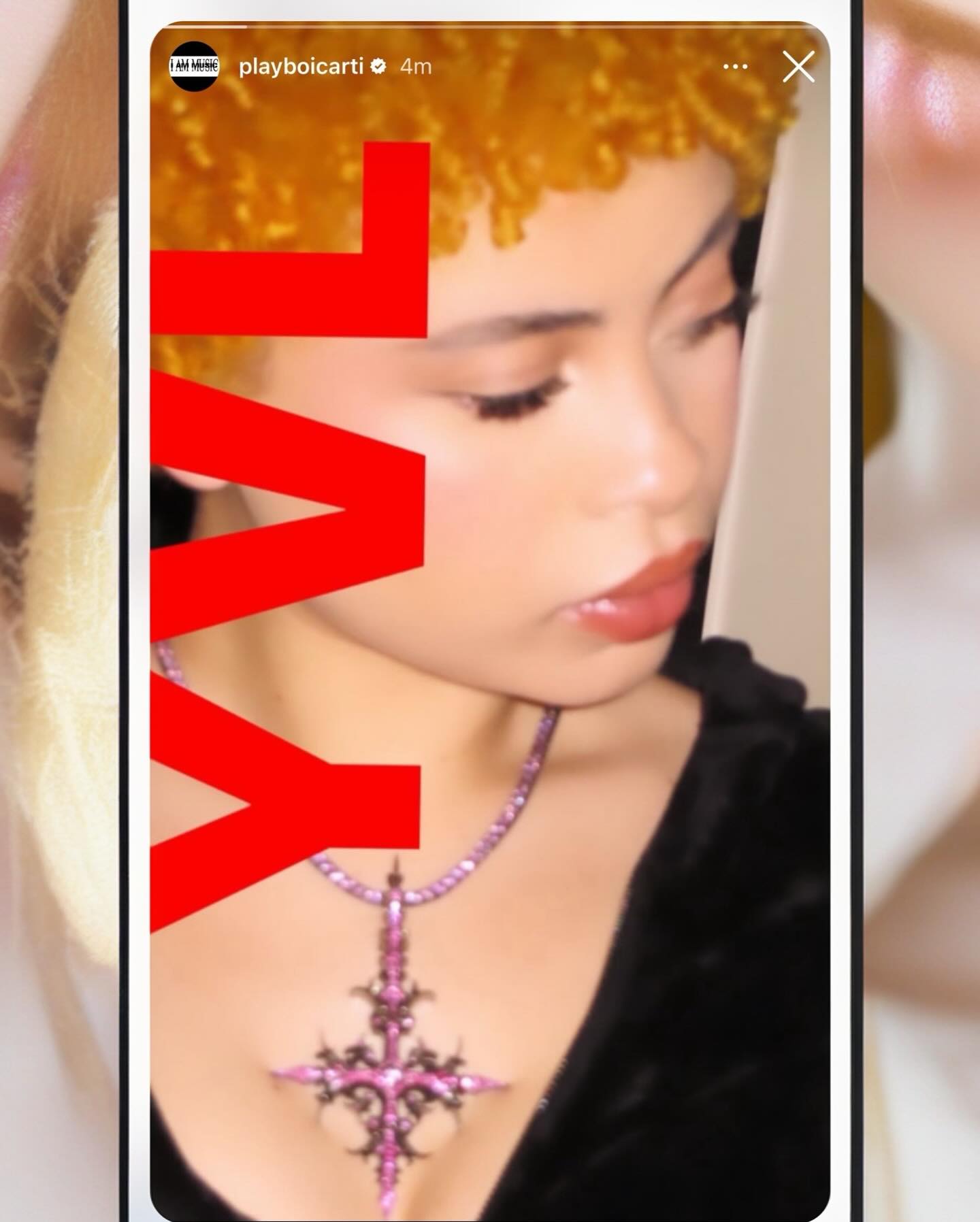 Carti posted Ice Spice with her own Opium chain