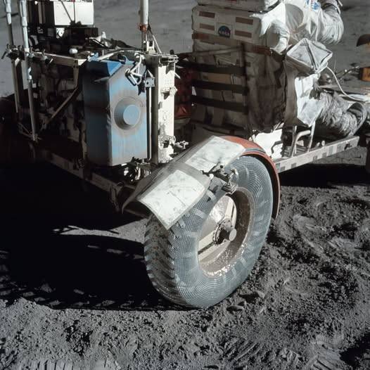 Space - Lunar Dust and Duct Tape (APOD: 2025 Mar 28) Why is the Moon so ...