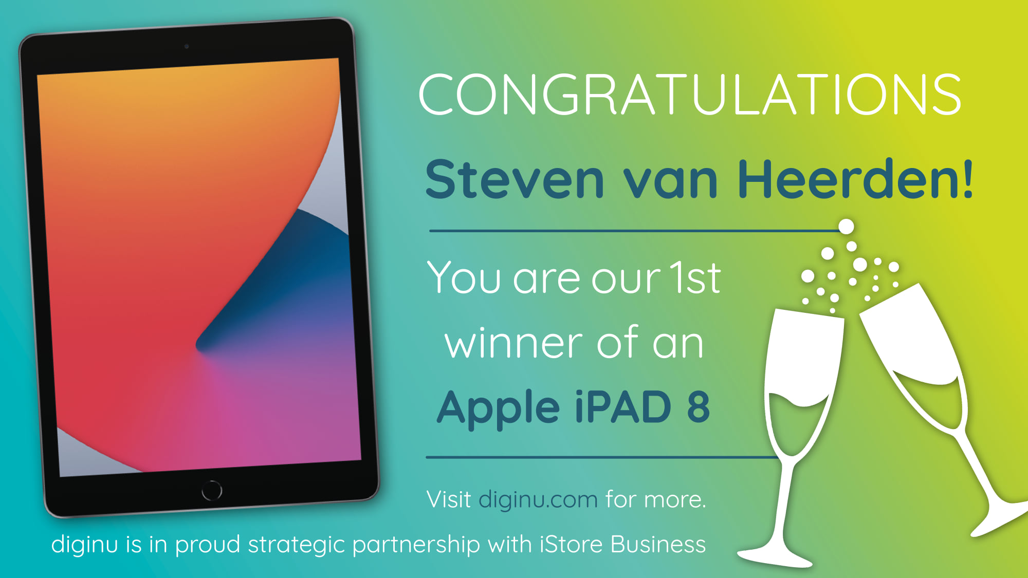 diginu - Congratulations to Steven van Heerden who has won the first of ...