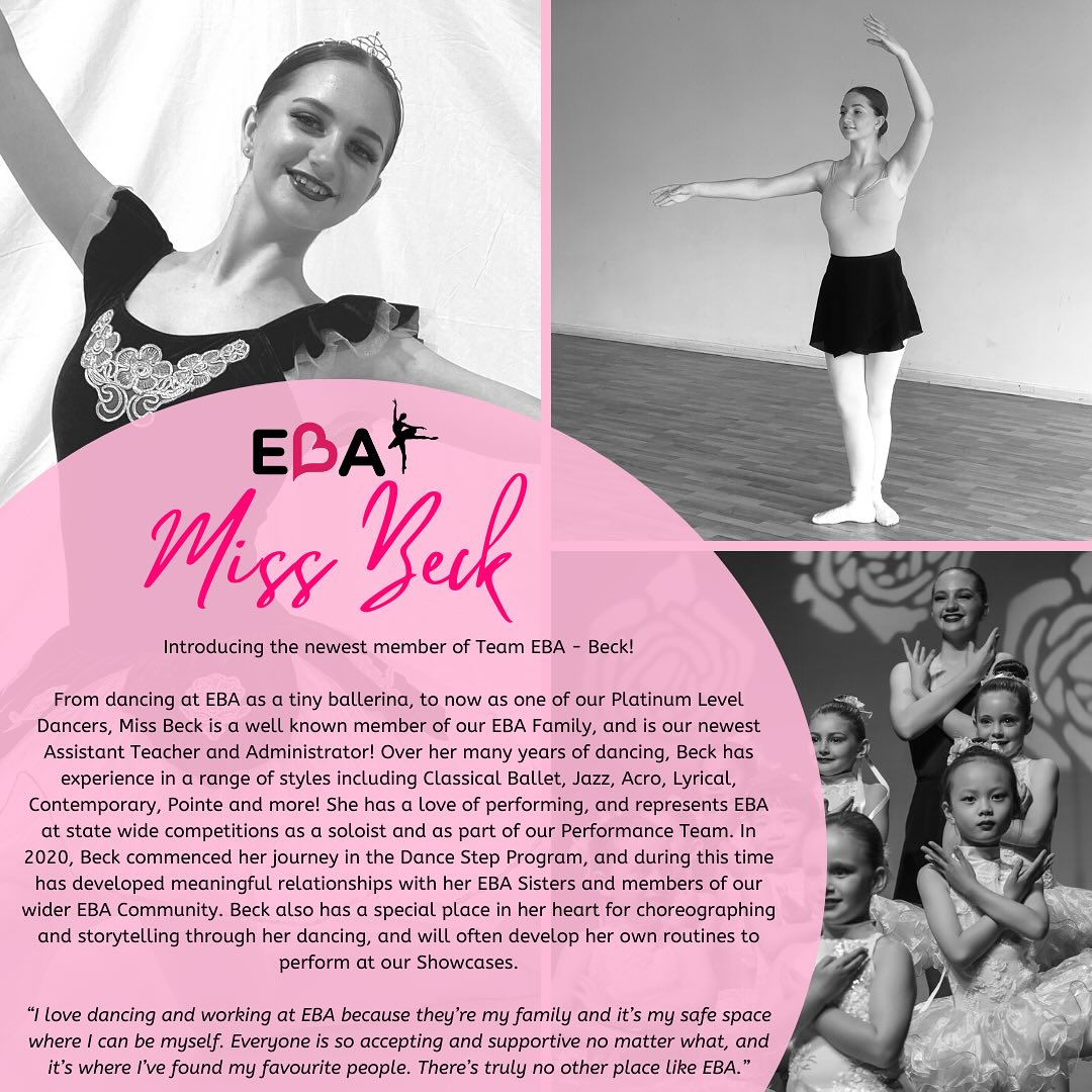 MEET OUR EBA TEAM 🩷 ⁠ ⭐️ Miss Beck... - Budding Ballerinas