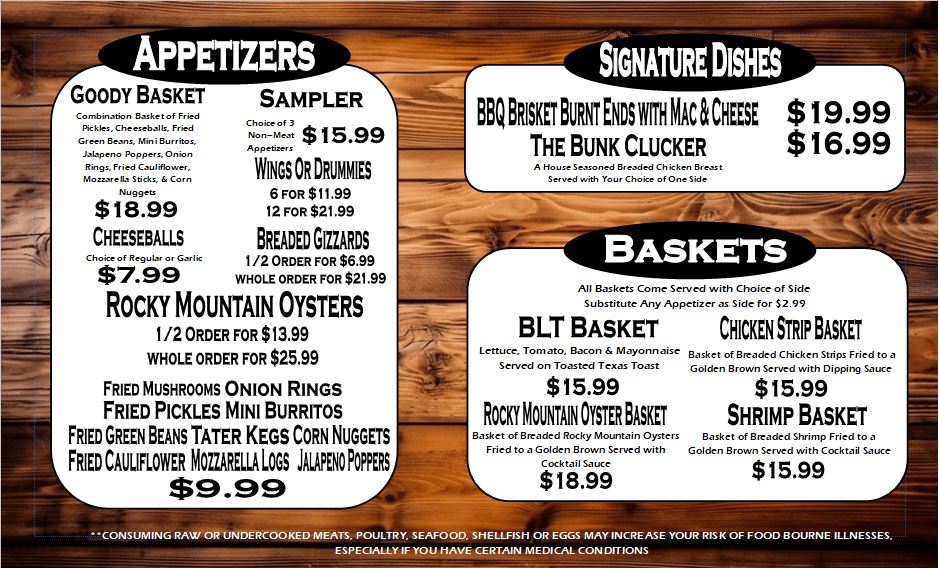 Bunkhouse Bar & Grill | Rushville NE