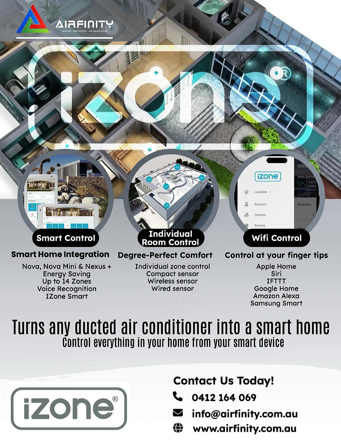 AirFinity - iZone Smart Air Conditioning. Upgrade your ducted air ...
