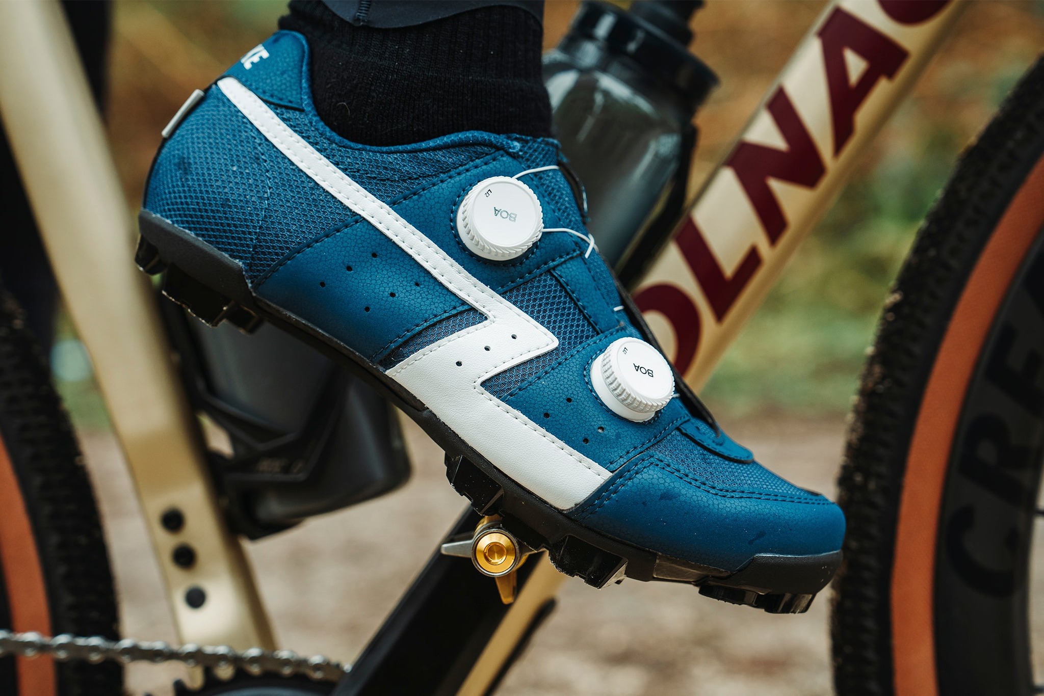 Chaussures De Cyclisme Lake CX-125 Boa - Taille 40 EU (6.5 US) - Rouge/noir - Occasion Avec Légers Défauts Sur Les Sangles