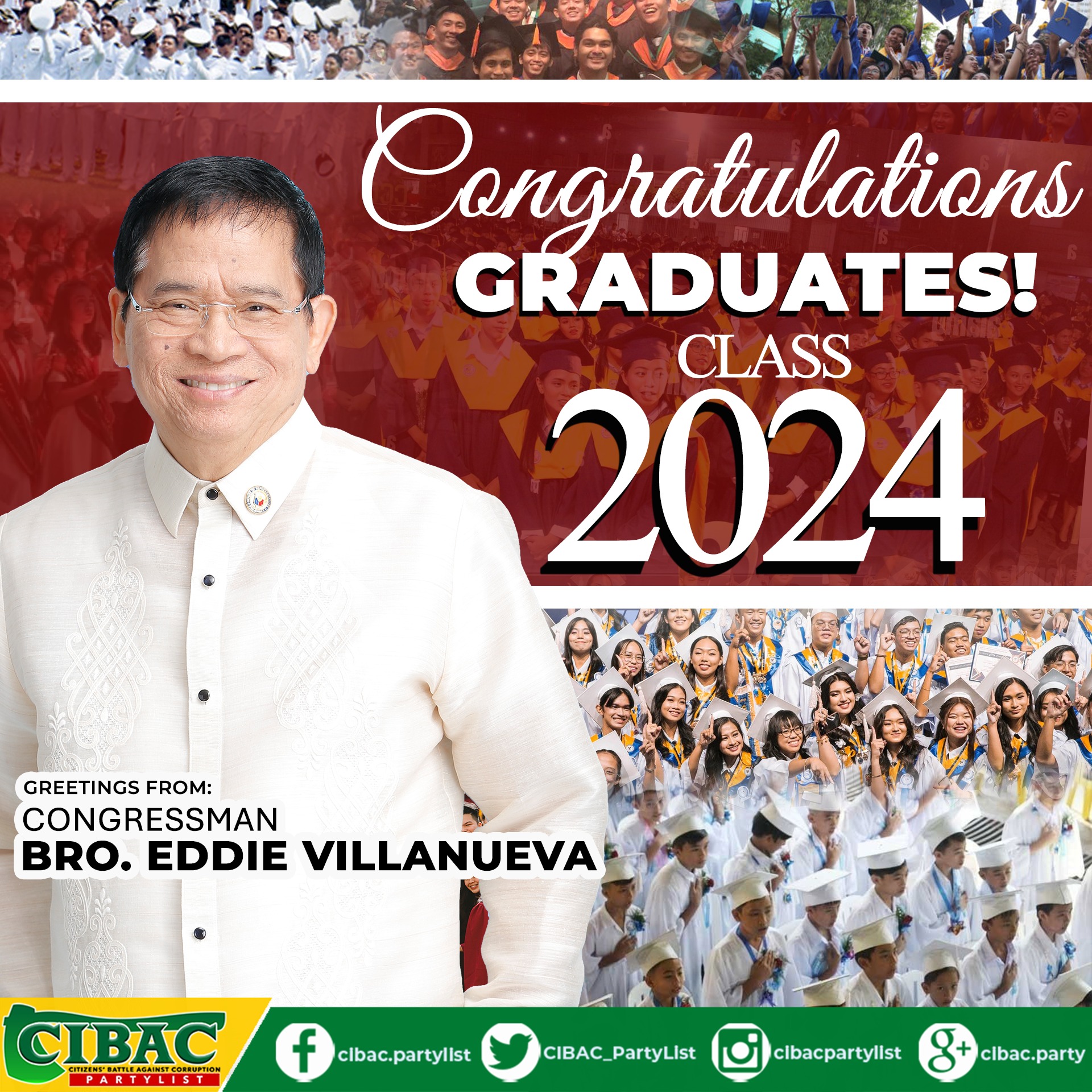 CONGRATULATIONS, BATCH 2024! Kami ay... - CIBAC Party-List | Facebook