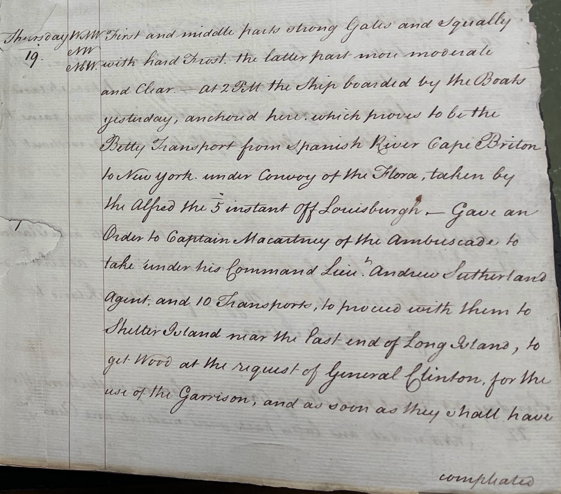 Sylvester - On This Day in History: December 19, 1776 On December 19 ...