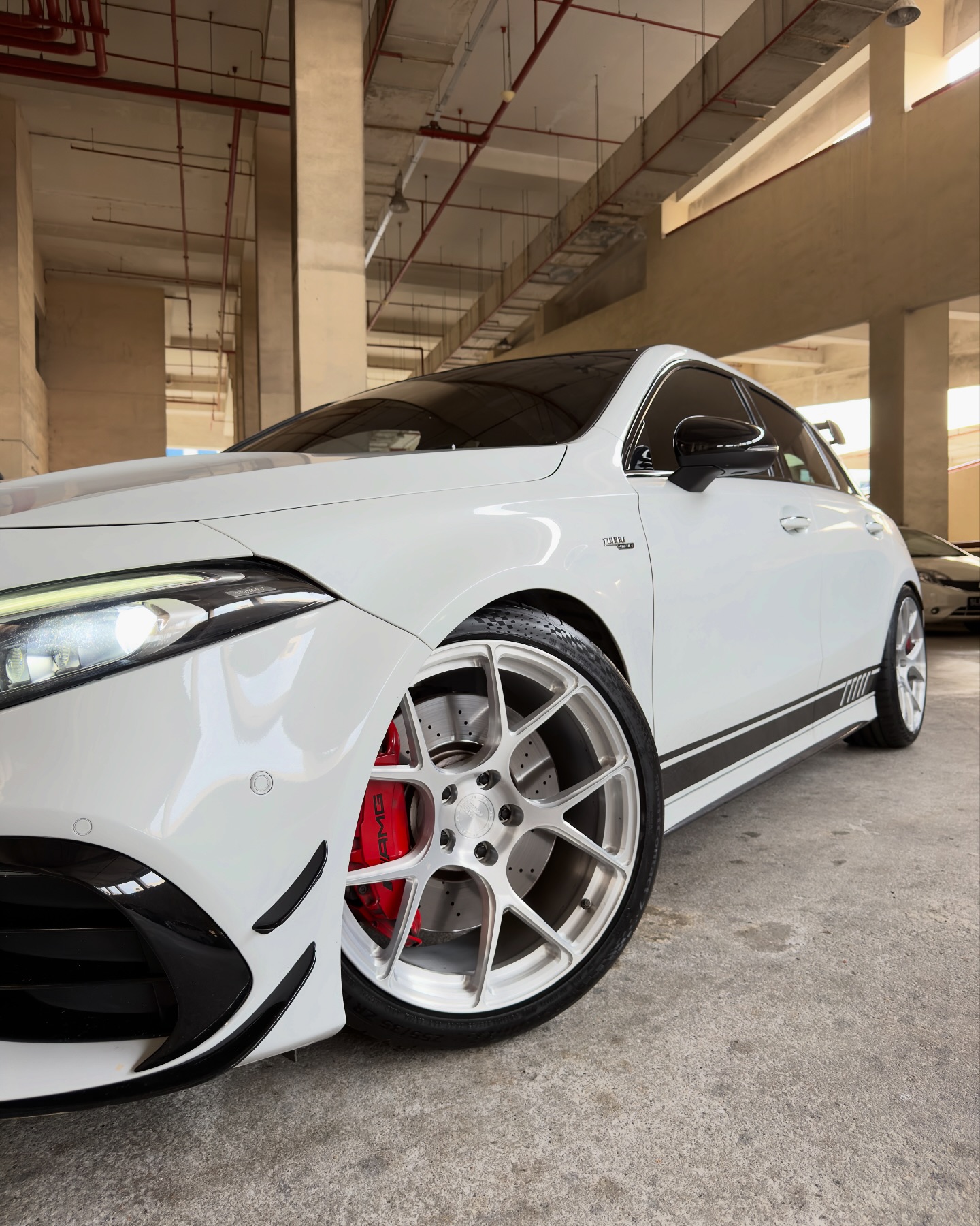 Top93 Sports Rim - Side view of the M235i Convertible fitted with ...