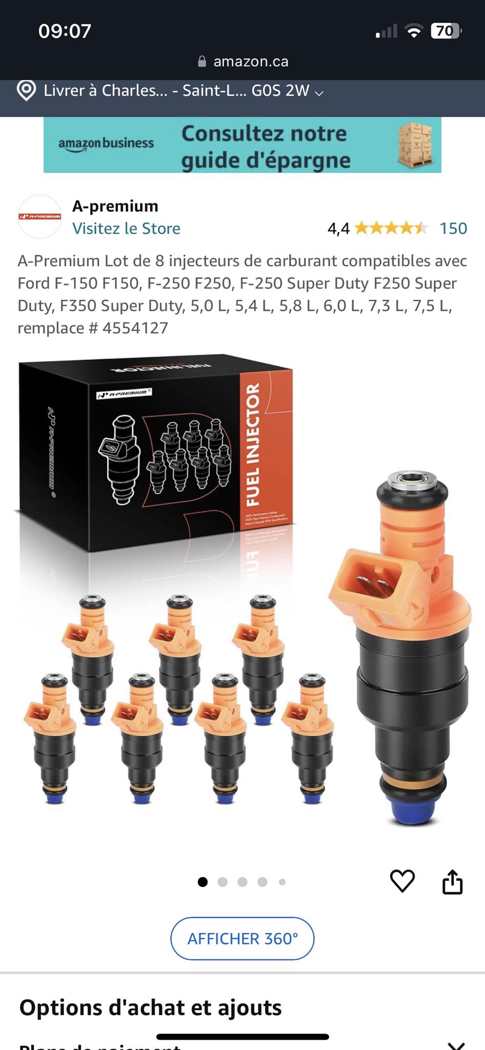 Dimar Motorsports Flow-Matched Set Of 8 Fuel Injectors – Fits 1987-1991 LTD Crown Victoria 5.0L V8
