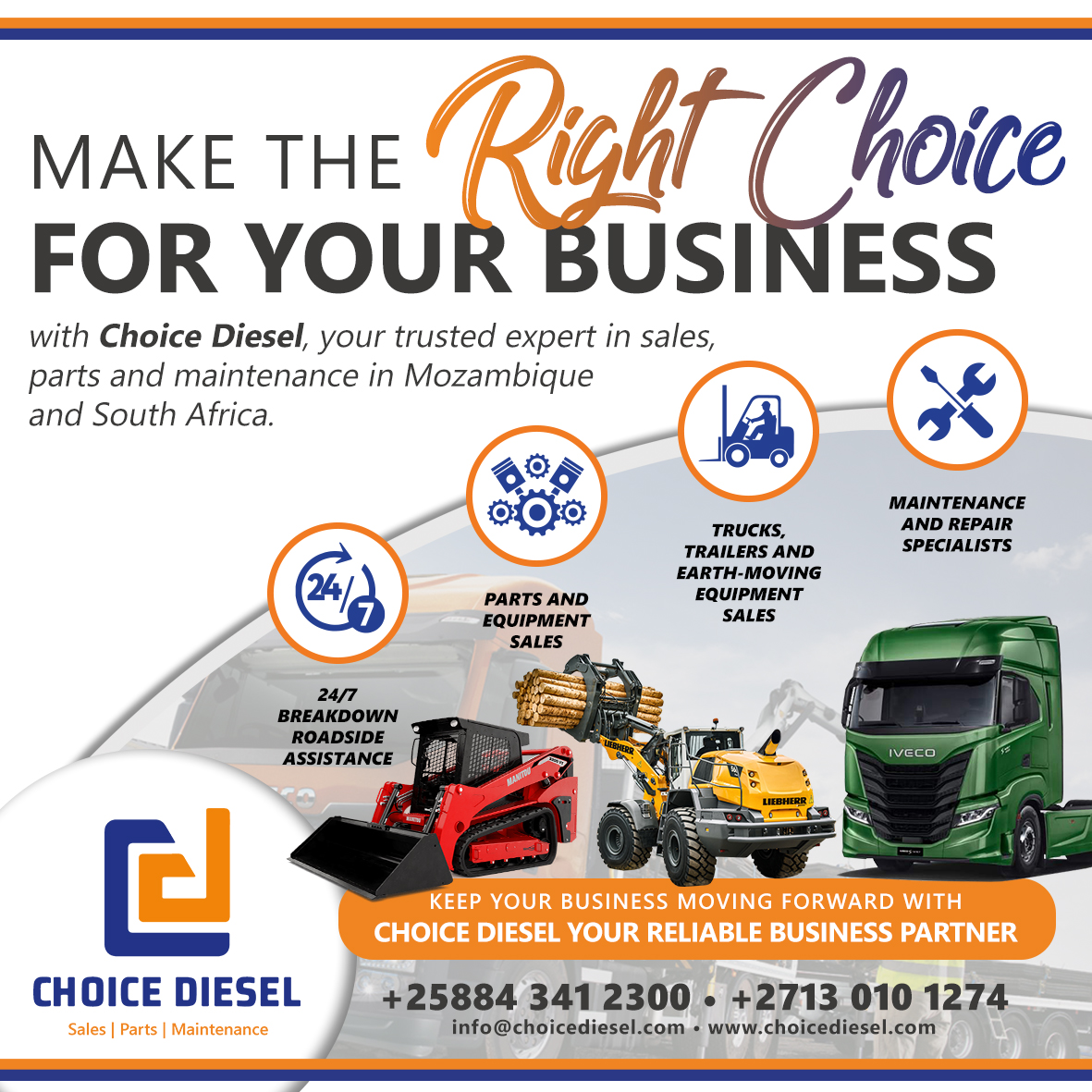 Choice - MAKE THE RIGHT CHOICE FOR YOUR BUSINESS with Choice Diesel ...