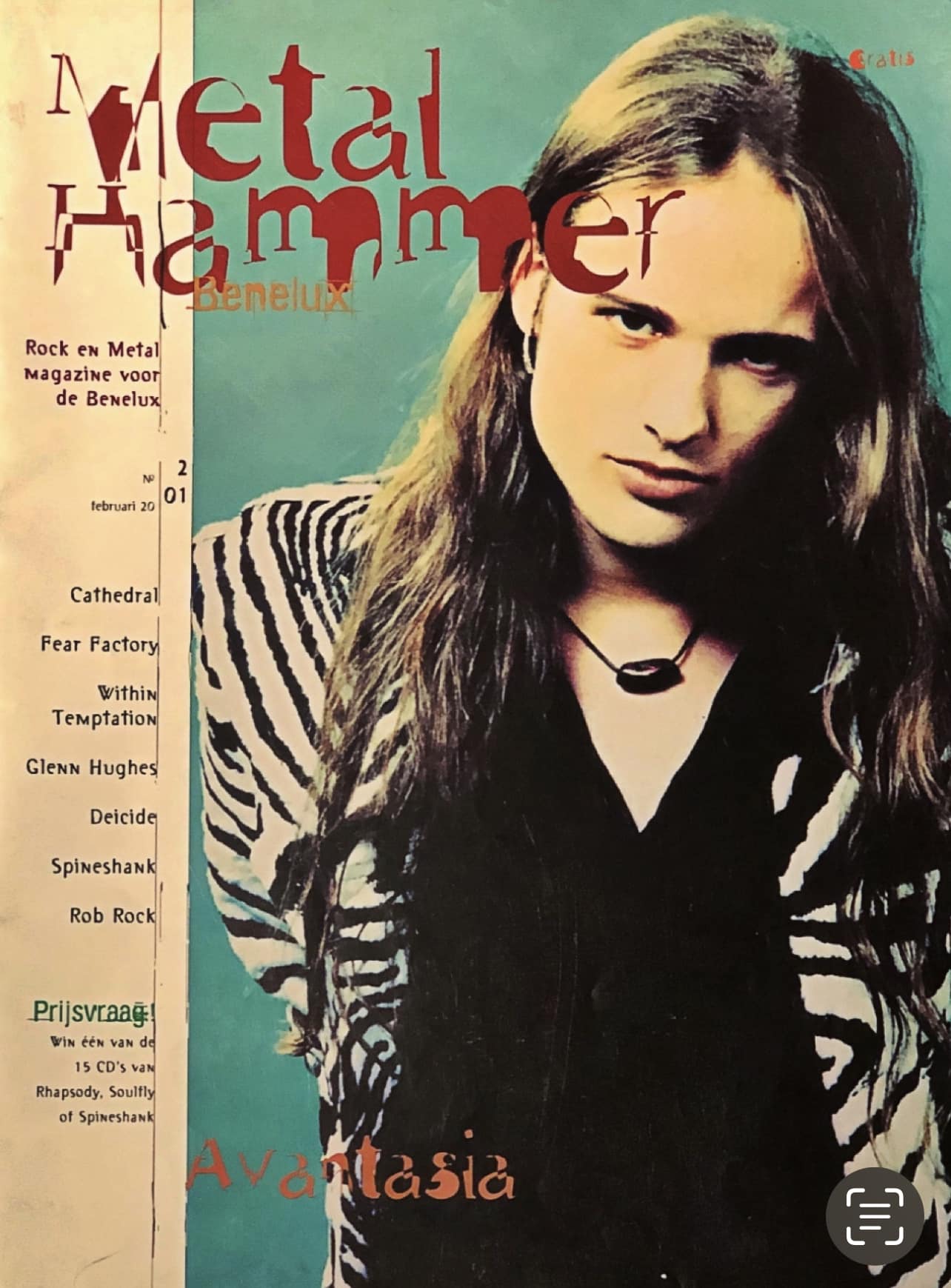 Early 2001, one of my early magazine cover stories - Metal Opera