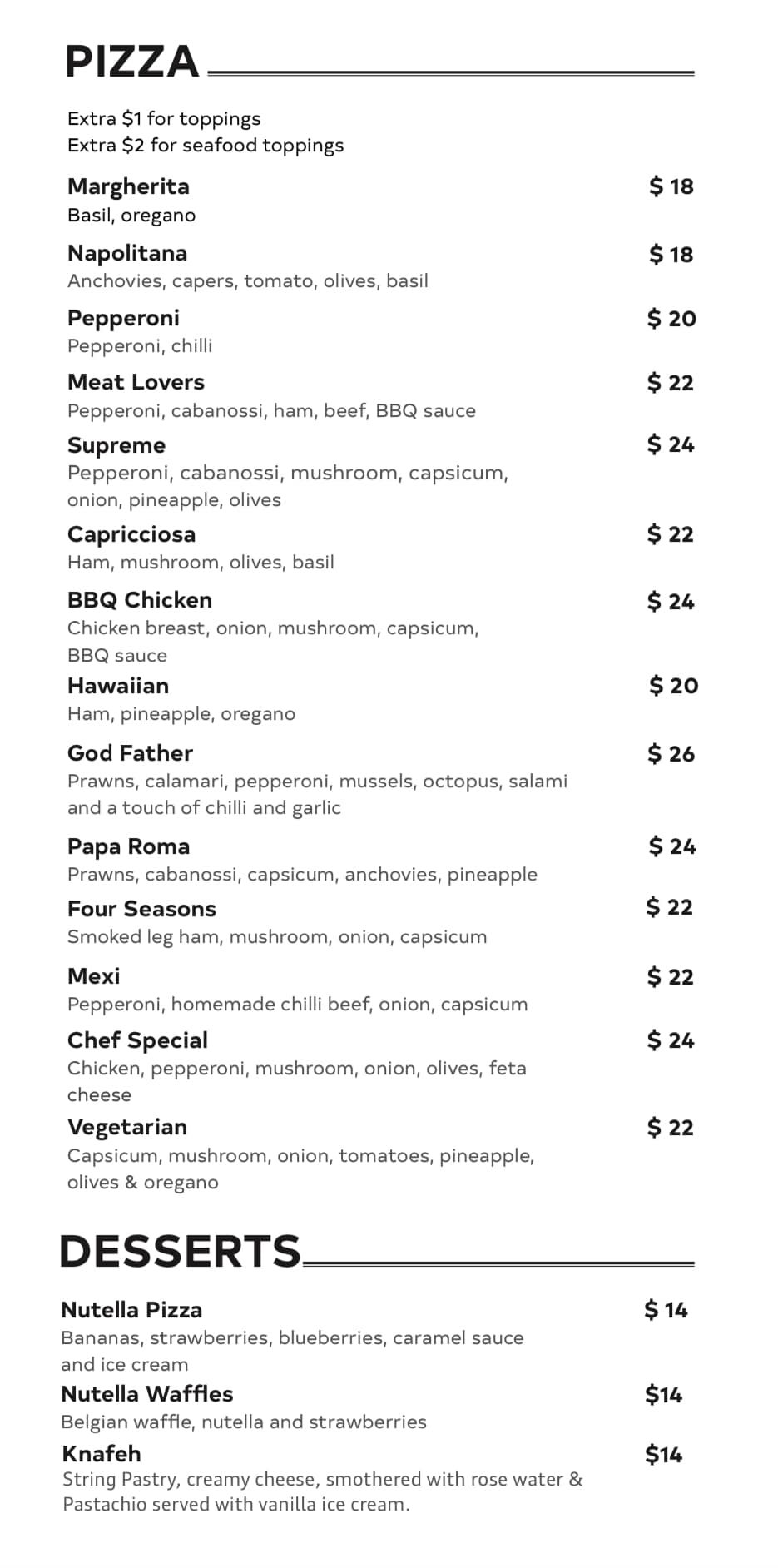 Mezza Roma Restaurant | Sydney NSW