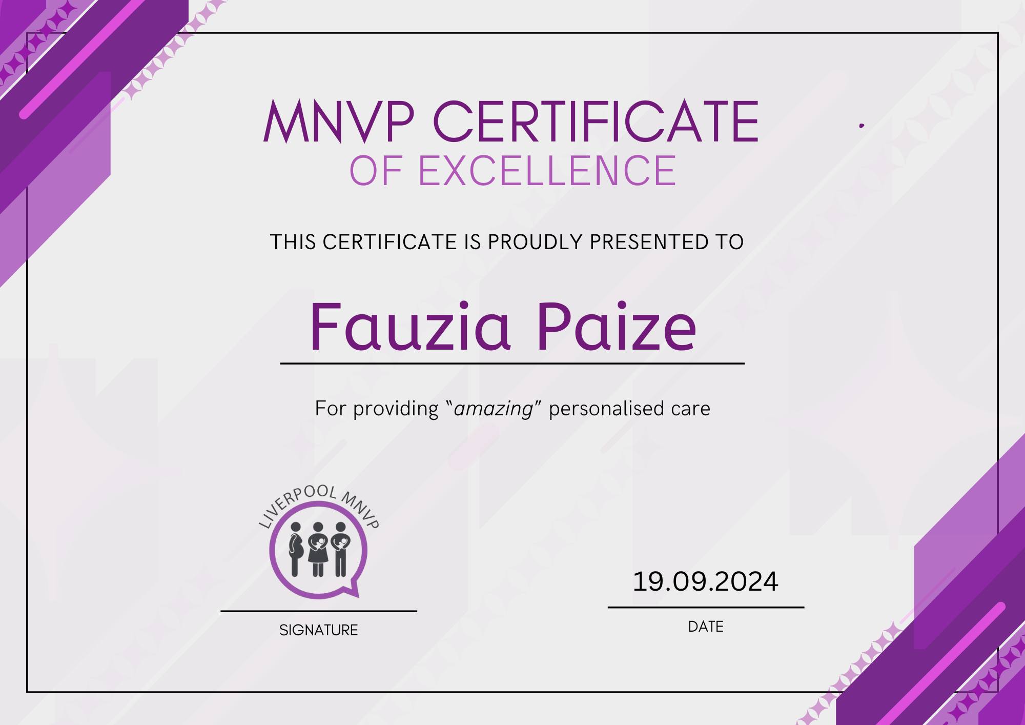 Liverpool - Our MNVP certificates of excellence recognise staff who ...