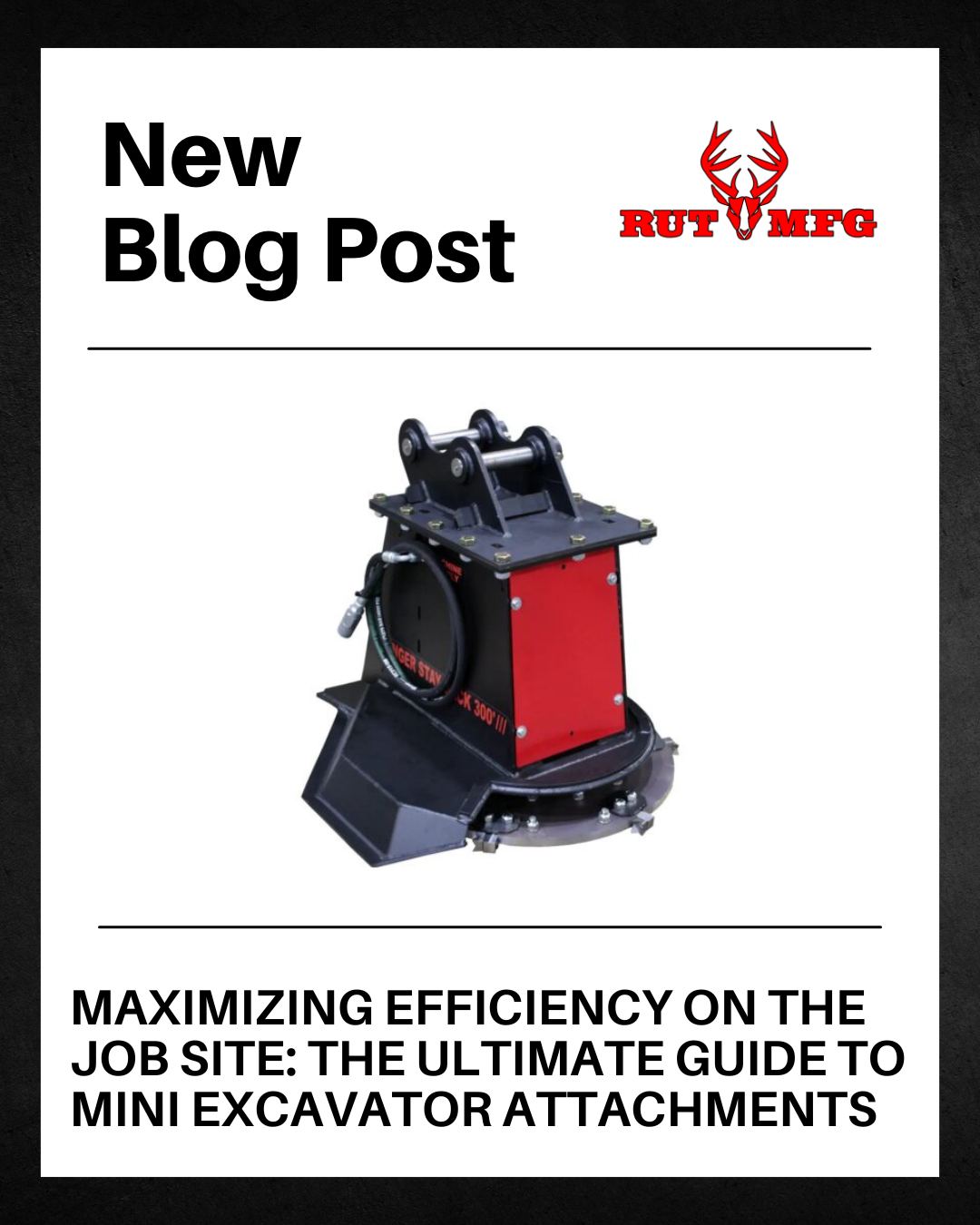 Rut - Your mini excavator is powerful and versatile — but are you using ...