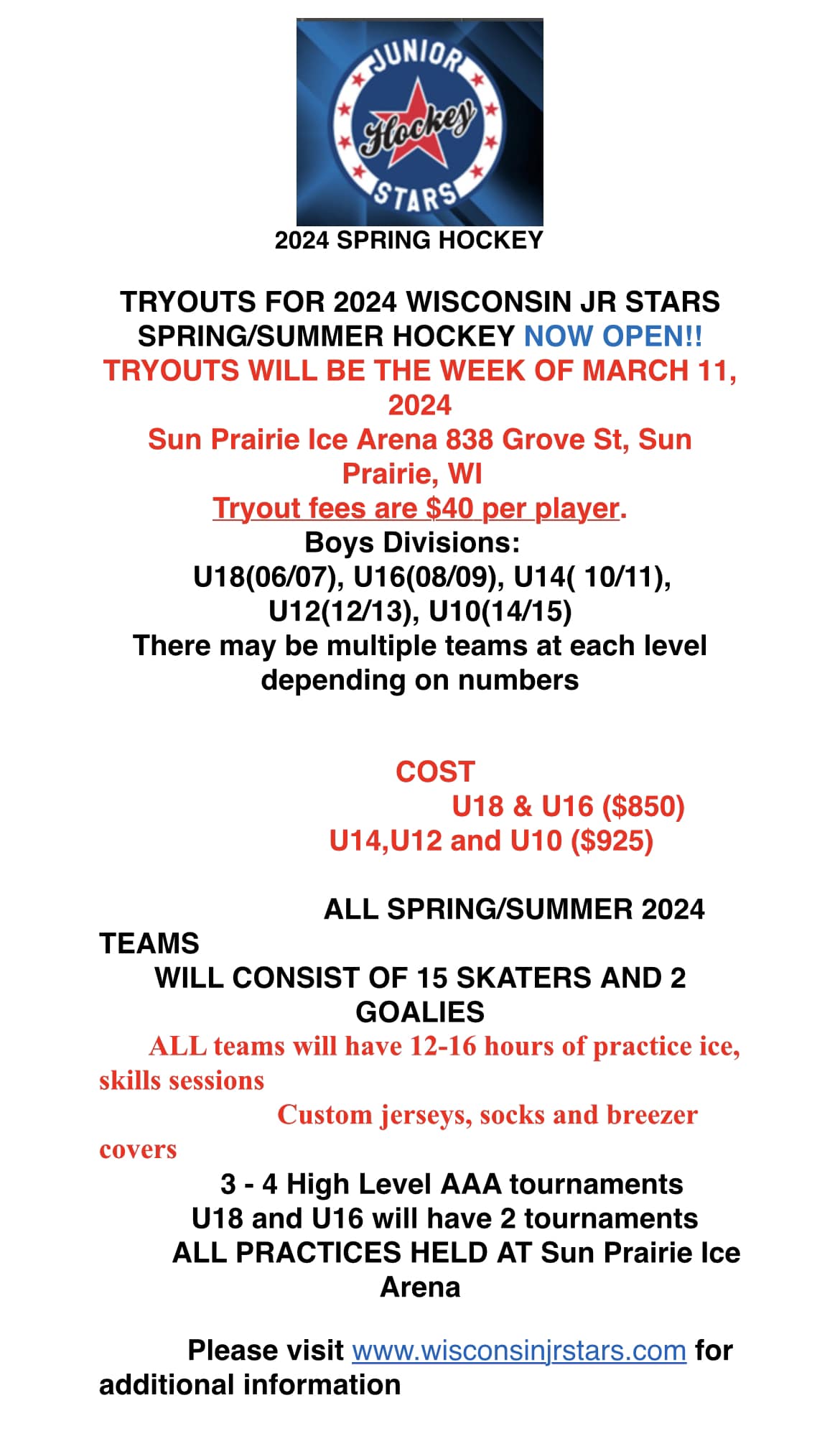 Wisconsin Jr. Stars