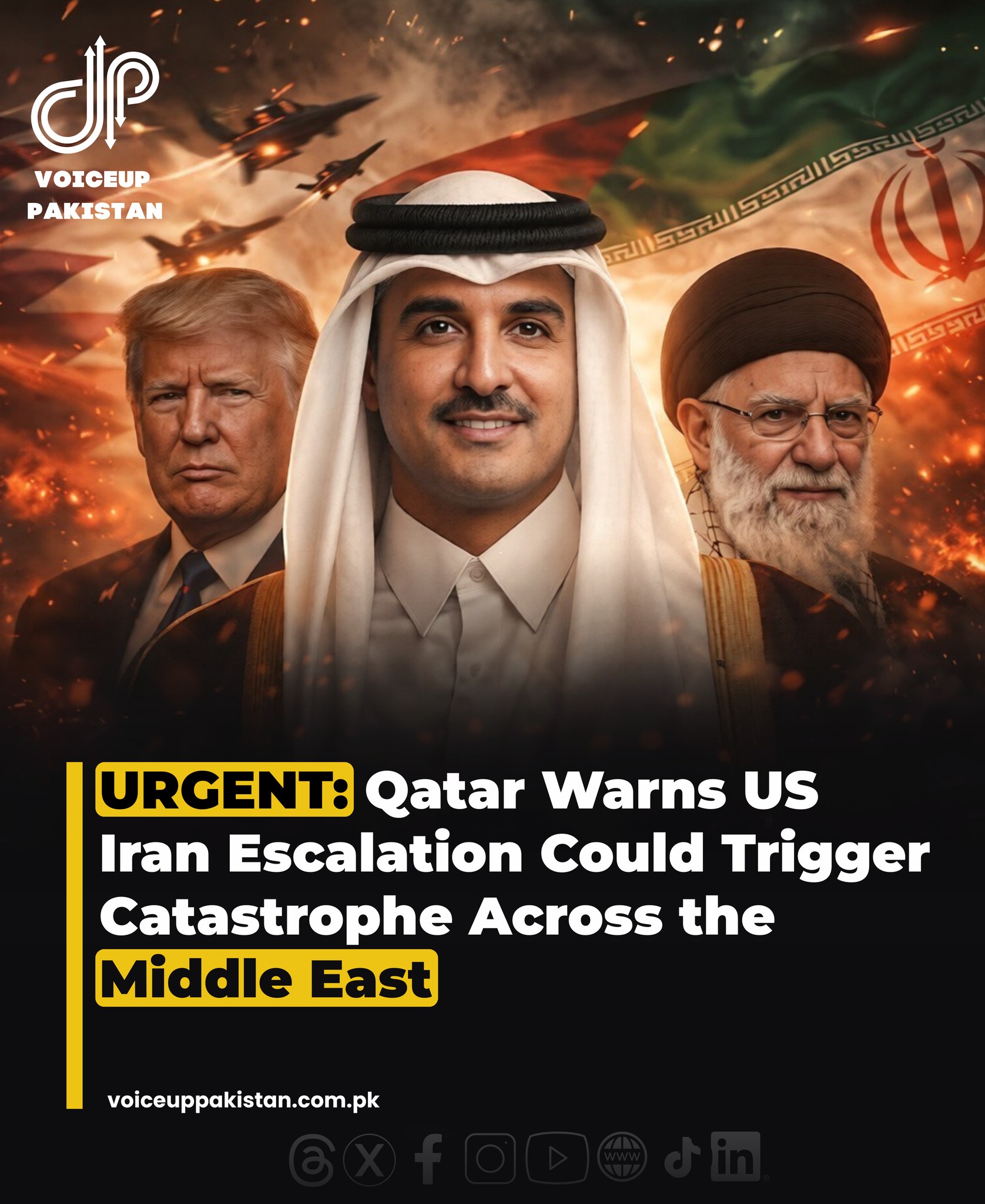 Qatar has just publicly warned that any... - Voiceup Pakistan | Facebook