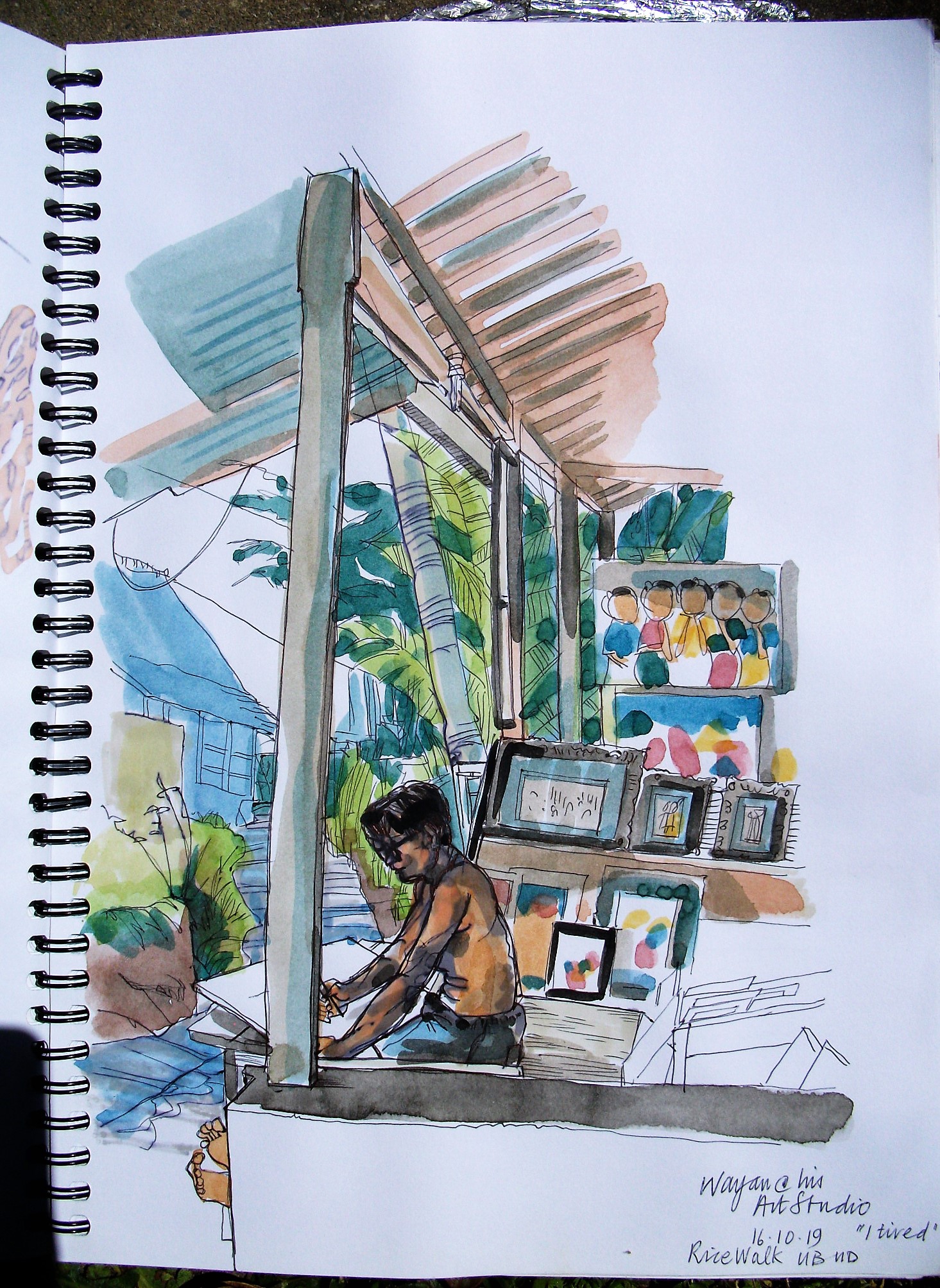 The final few from my BALI sketchbook