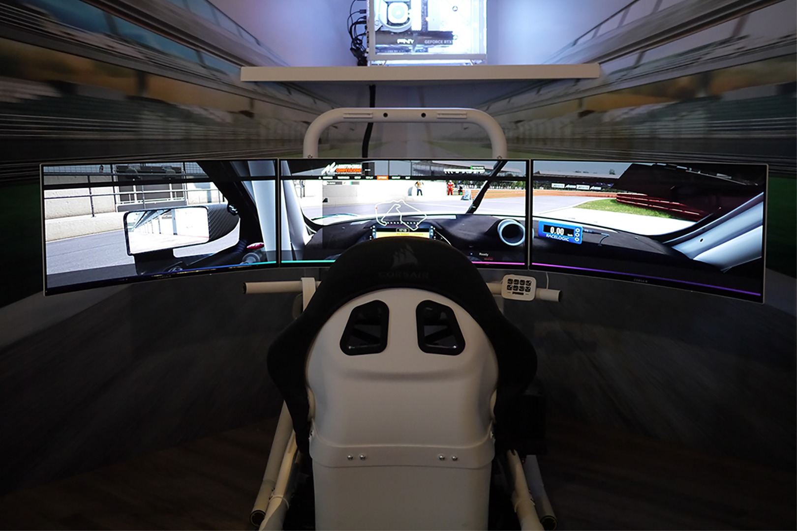 CORSAIR - Our prototype sim racing cockpit can support up...