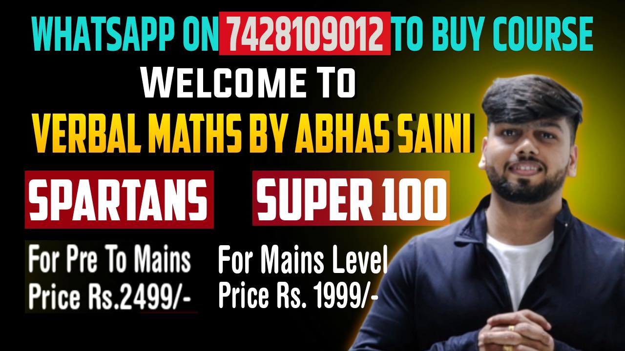 Verbal Math By Abhas Saini