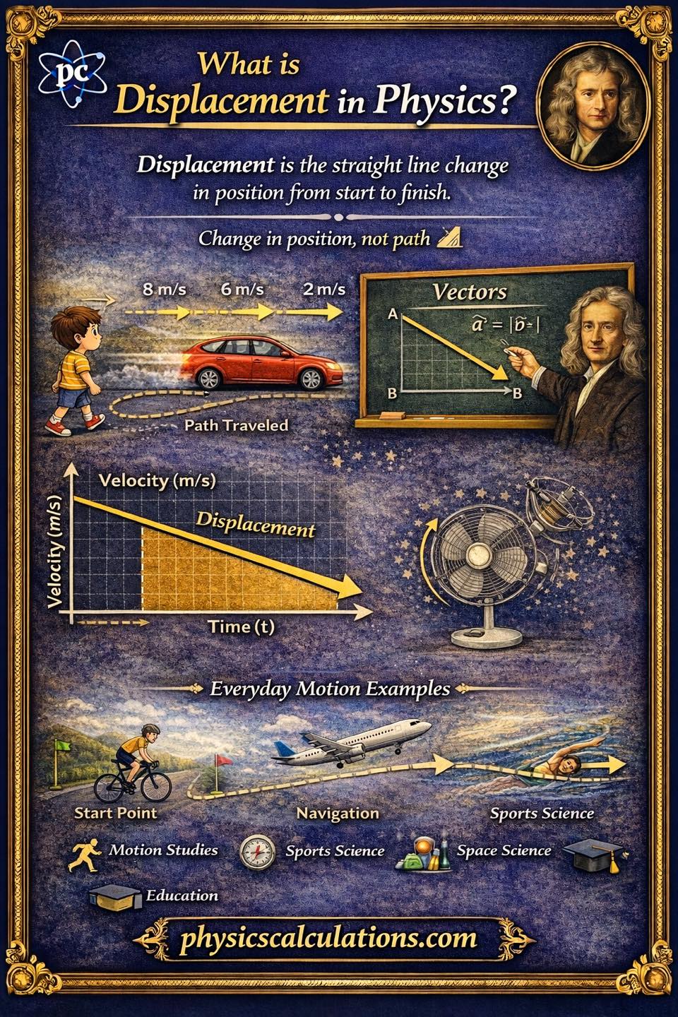 Physicscalculations - What is Displacement in Physics? Definition ...