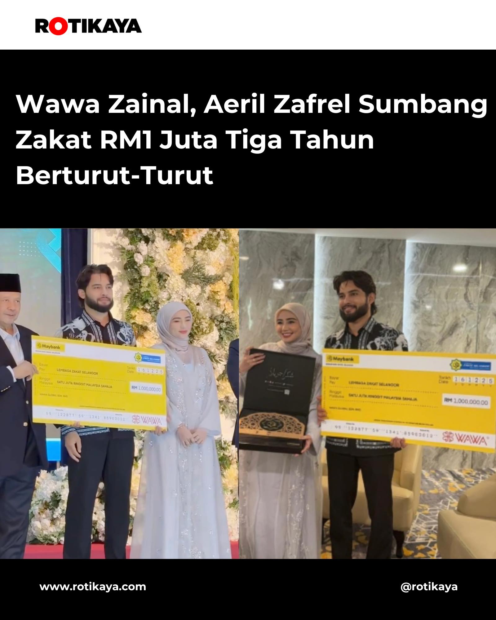 ROTIKAYA - Semoga menjadi inspirasi ramai. Selebriti pembayar zakat ...