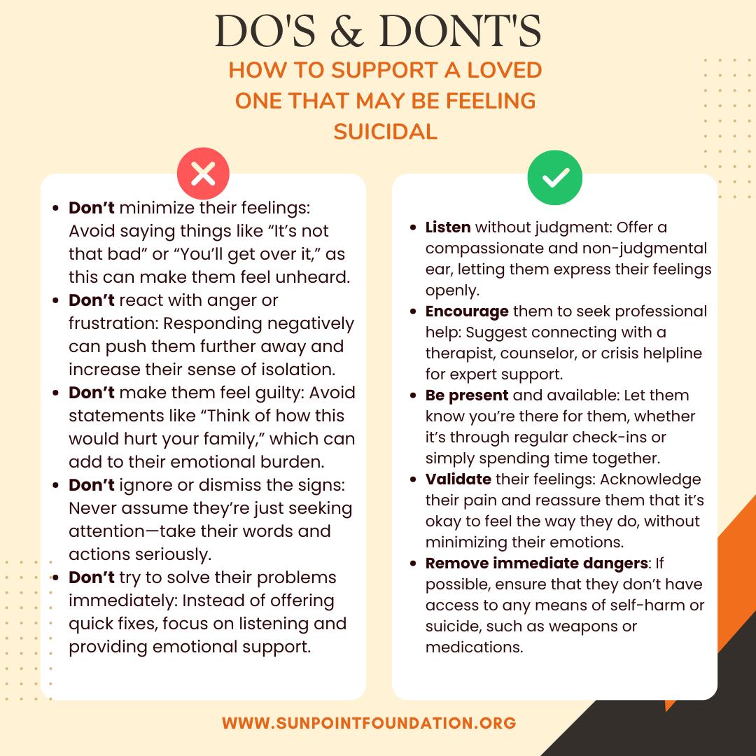 Sun - Supporting a loved one with suicidal ideation can feel ...