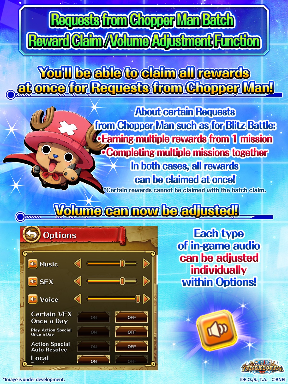 ONE - 📢 Info about Ver15.2.0 ② Update to Chopper Man Mission and Volume ...