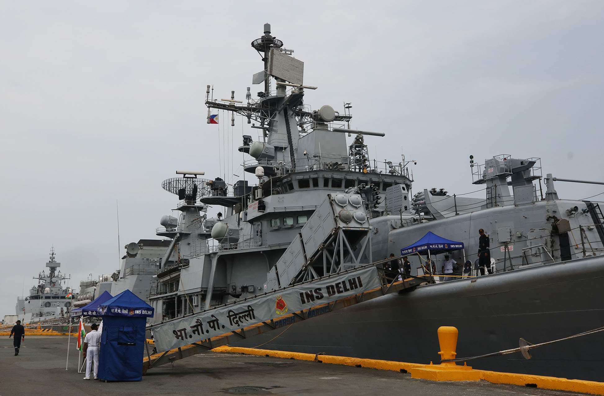 INQUIRER.net - LOOK: Indian Navy ships (guided missile destroyer INS ...