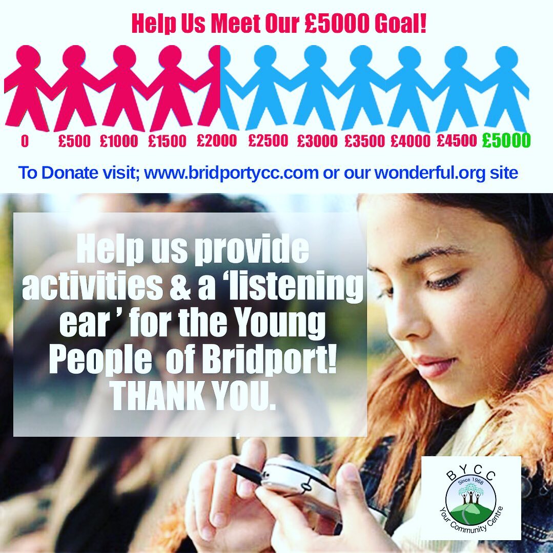 Bridport Youth & Community Centre - We have raised £1650 on our ...
