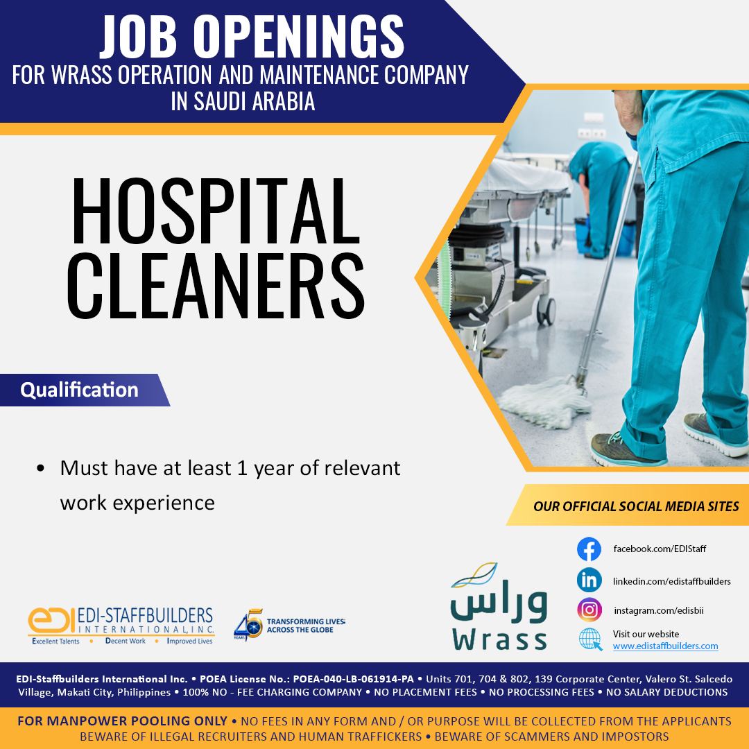 EDI - JOB OPENINGS for WRASS OPERATION AND MAINTENANCE COMPANY in SAUDI ...