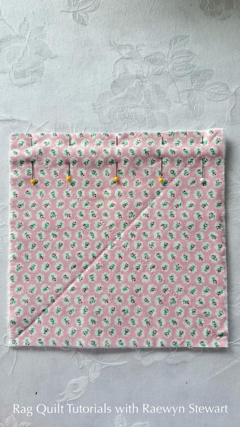 Step 3: Pinning... - Rag Quilt Tutorials with Raewyn Stewart | Facebook