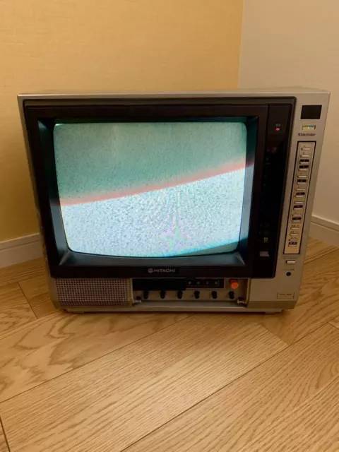 Hitachi CRT Color TV C14490 1981 made power confirmed vintage