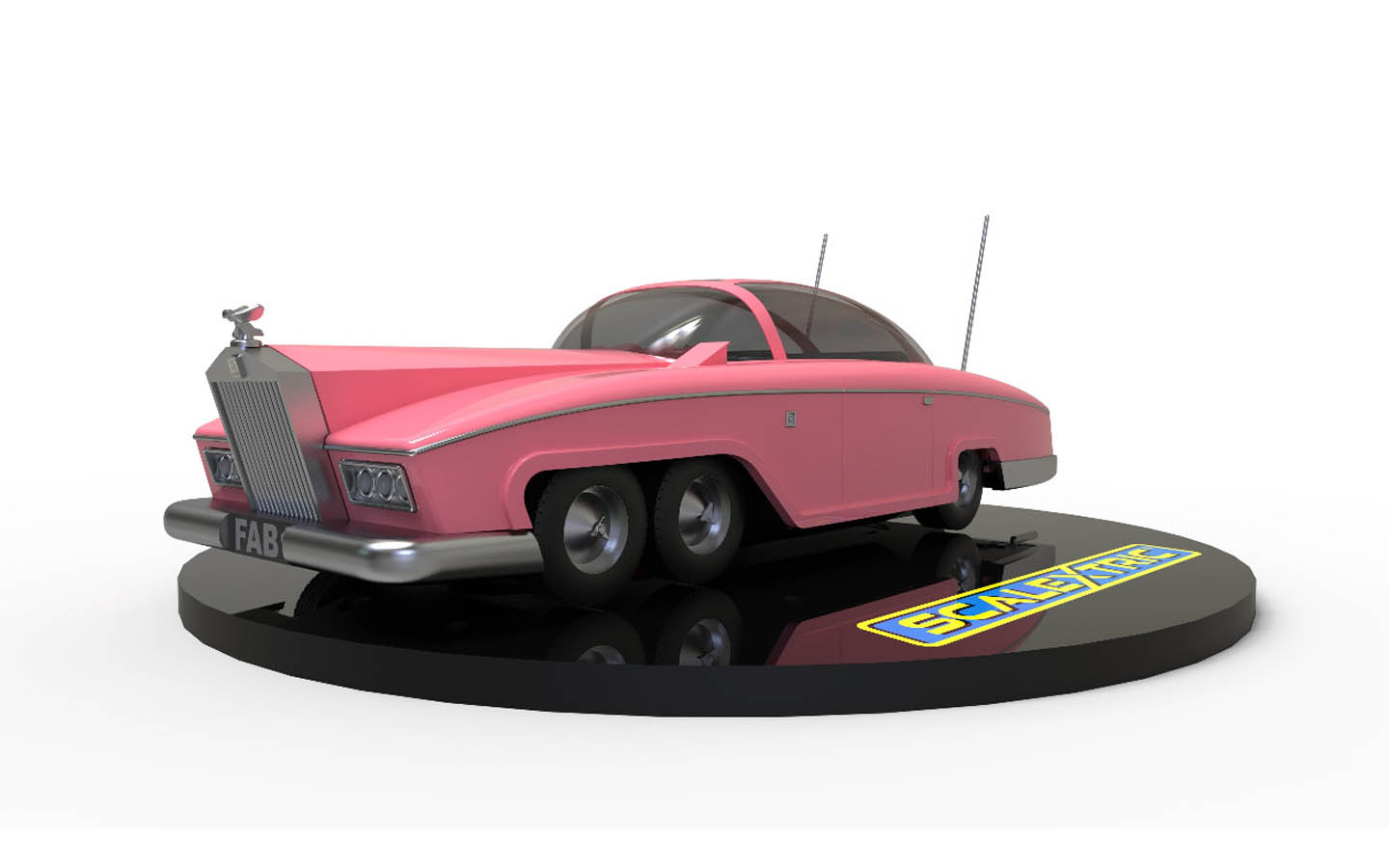 Amie's 1/18 scale Lady Penelope's Fab 1 resin car