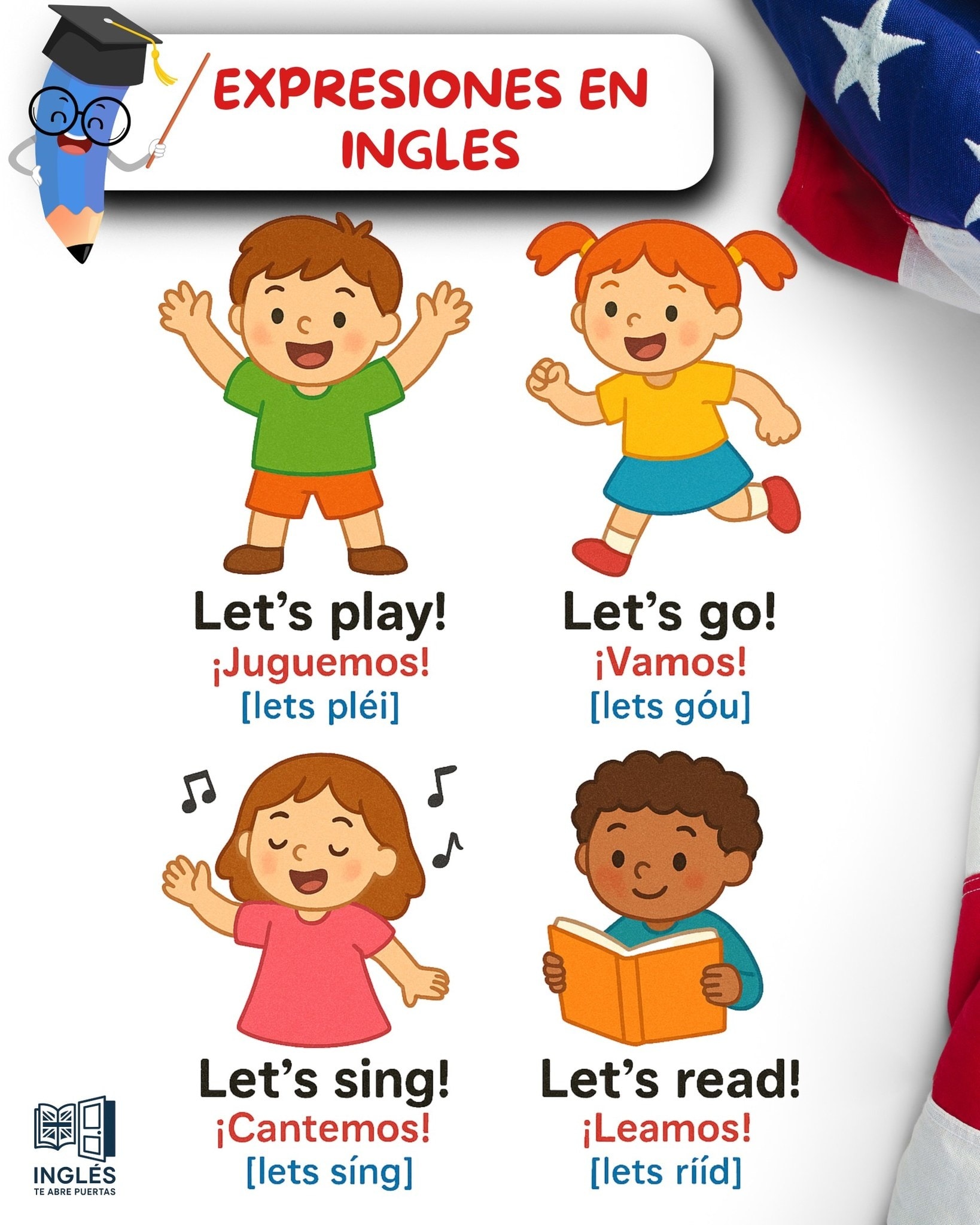 Inglés - 📘 Let’s play! / Let’s go! / Let’s sing! / Let’s read! Aprender ...