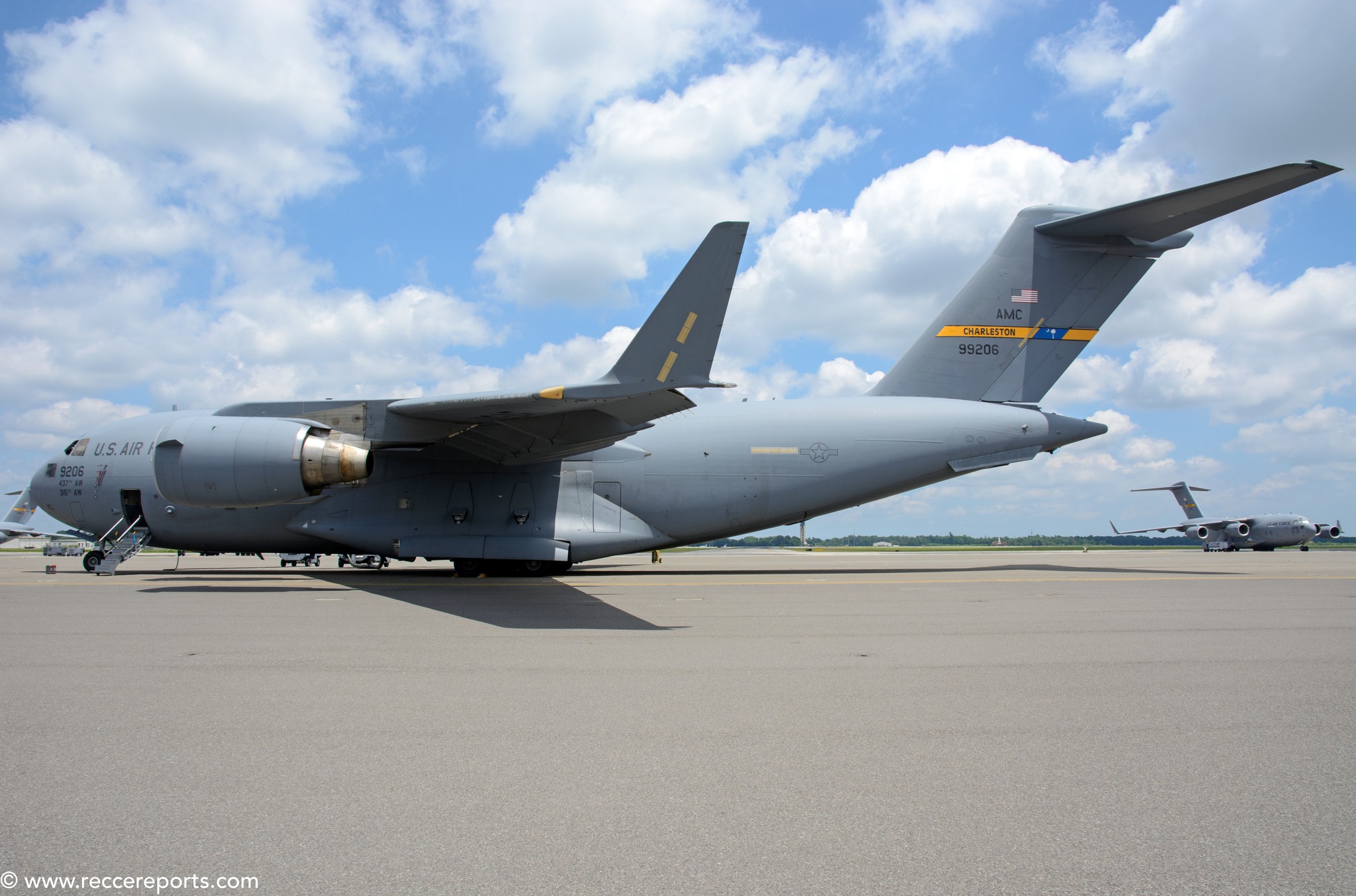 Here is a C-17 Globemaster III from Charleston AFB, SC, callsign