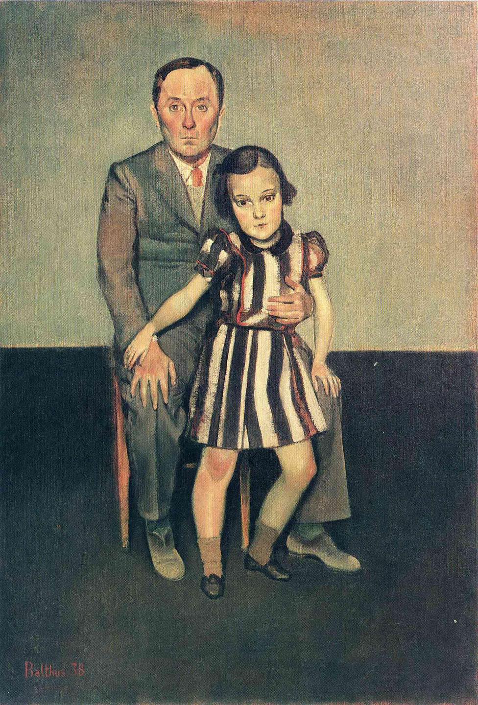 Balthus [Balthasar Klossowski de Rola] Joan miro and his daughter