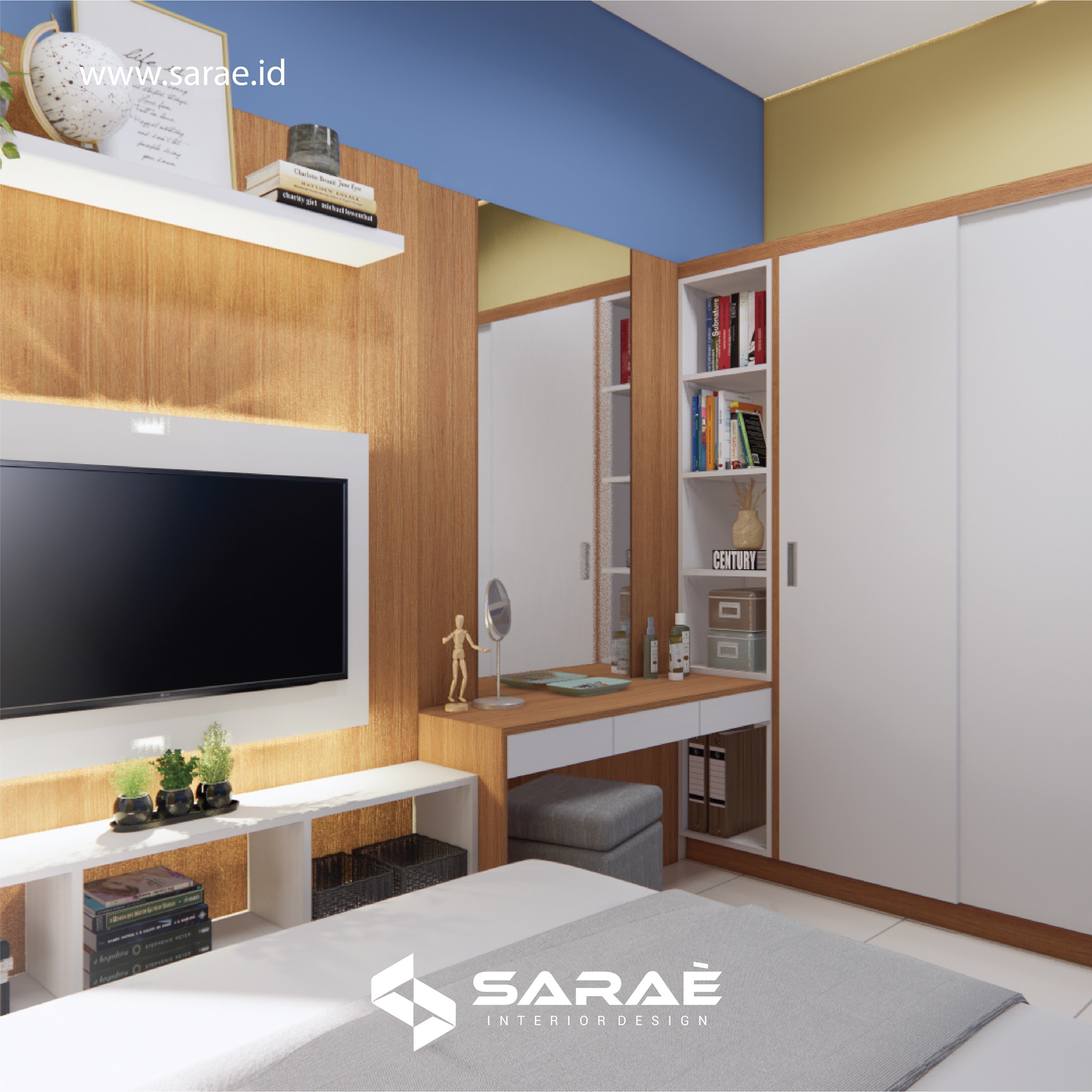Desain projek backdrop tv, meja... - SARAÈ Interior Design